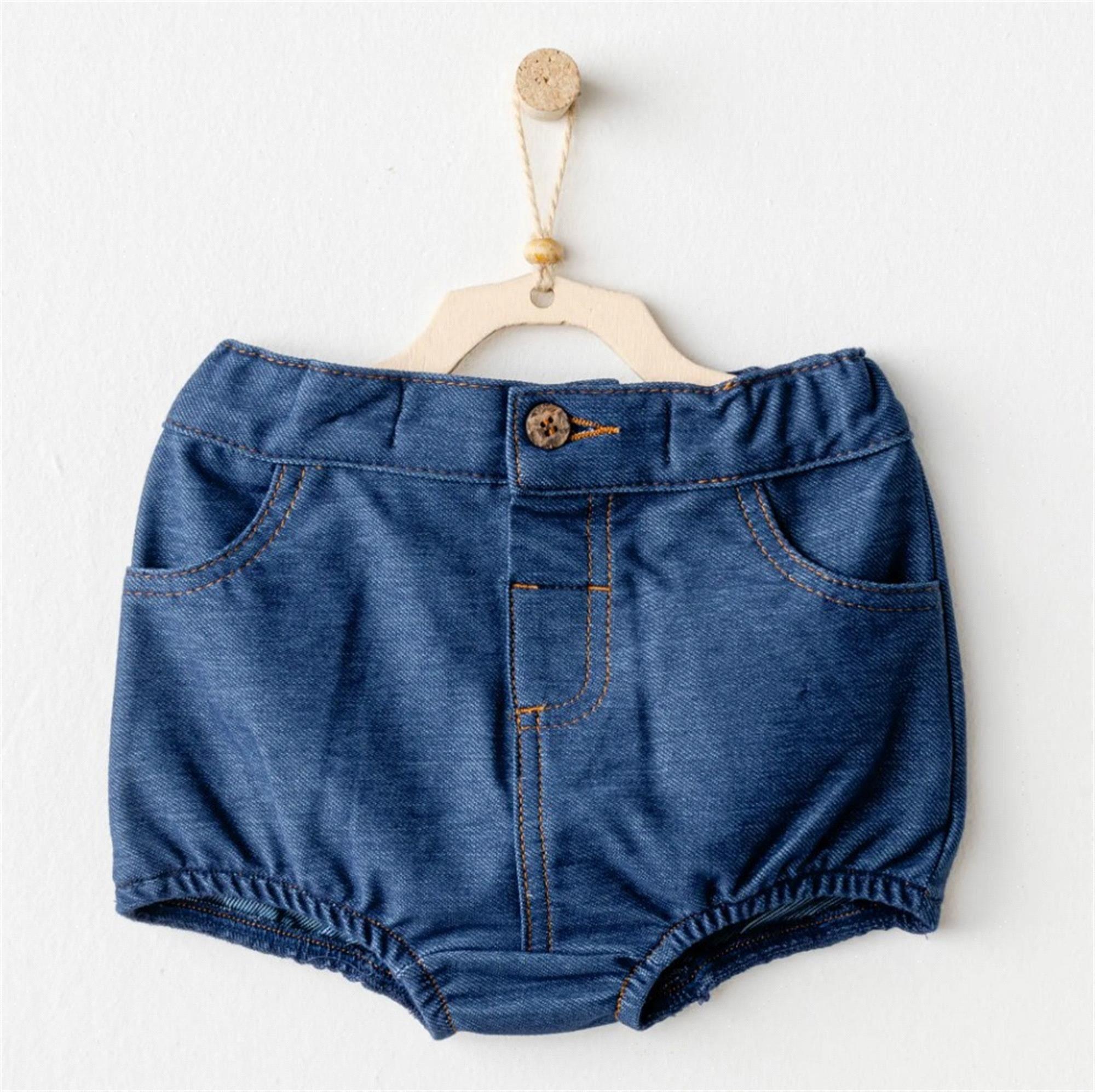 Andywawa Erkek Bebek Şort İndigo AC25933