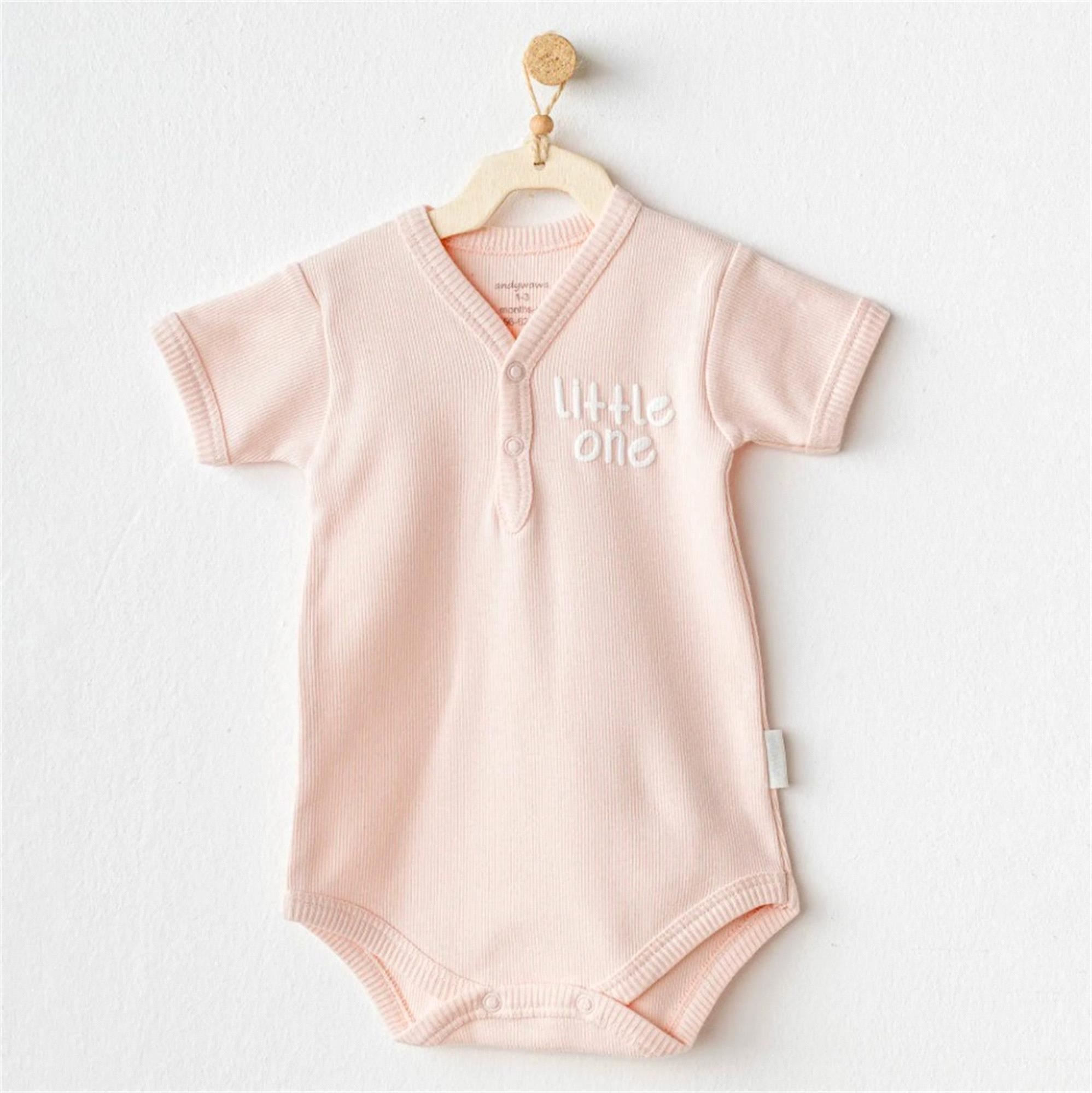 Andywawa Kız Bebek Basic Body Salmon AC25896