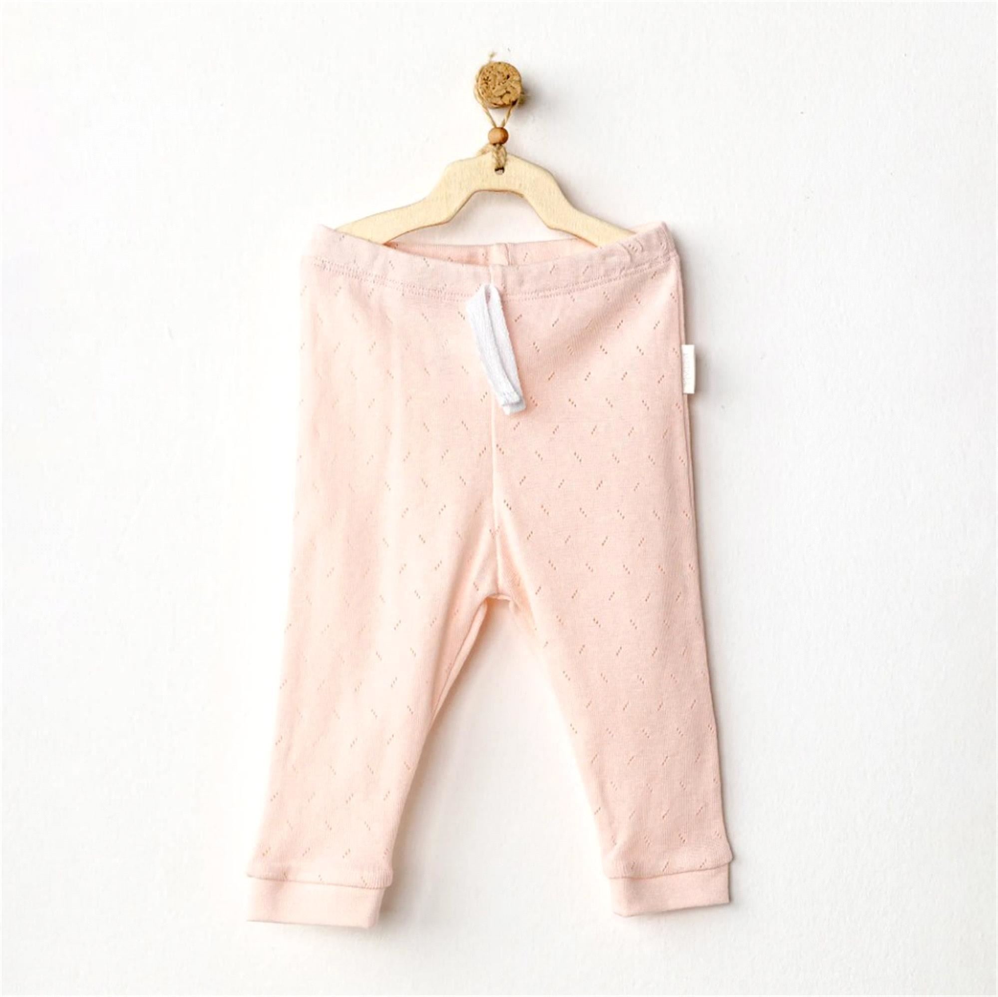 Andywawa Kız Bebek Jakarlı Pantolon Pembe AC25556