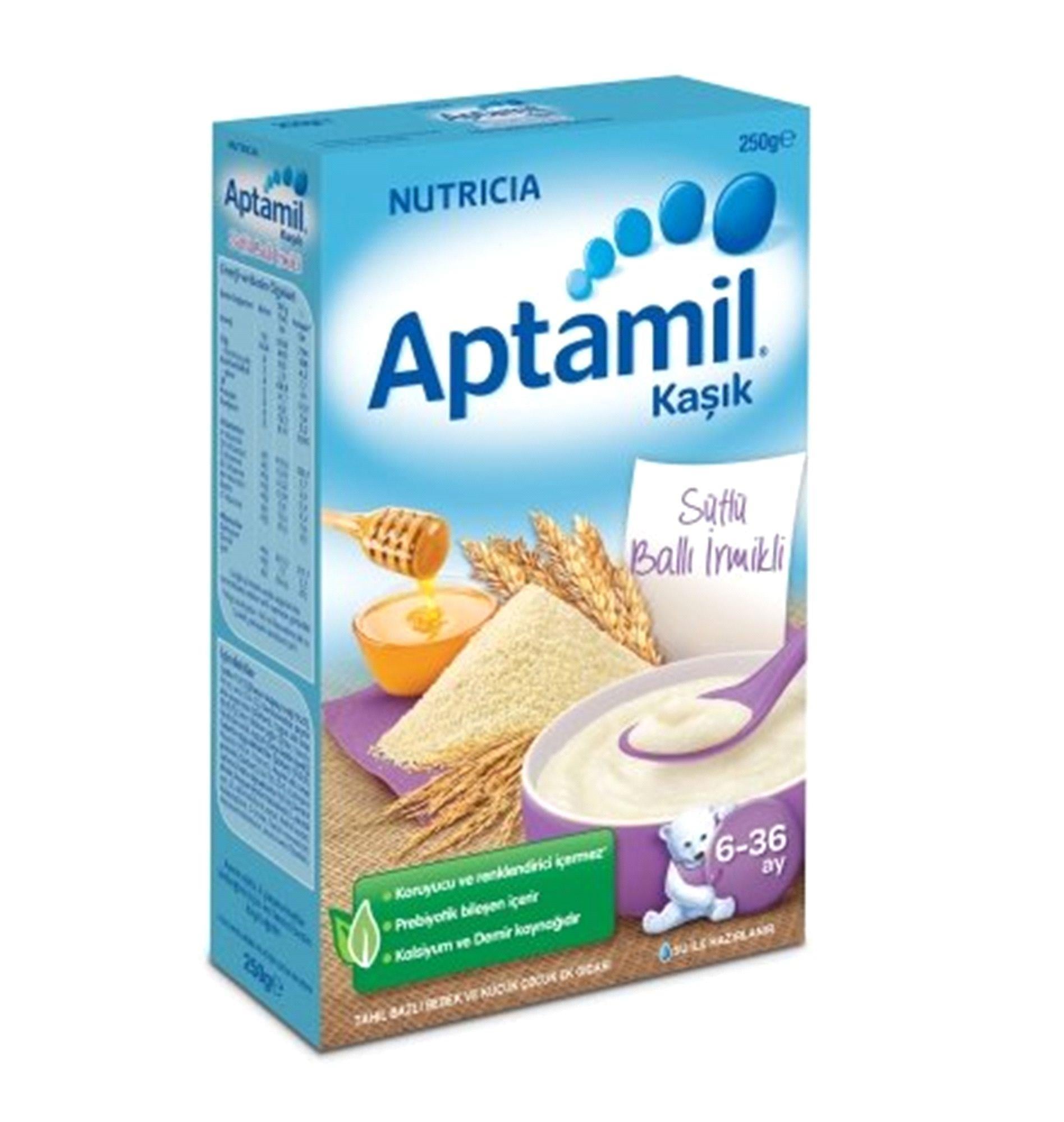 Aptamil Sütlü Ballı İrmikli 250 Gr Bebek Maması