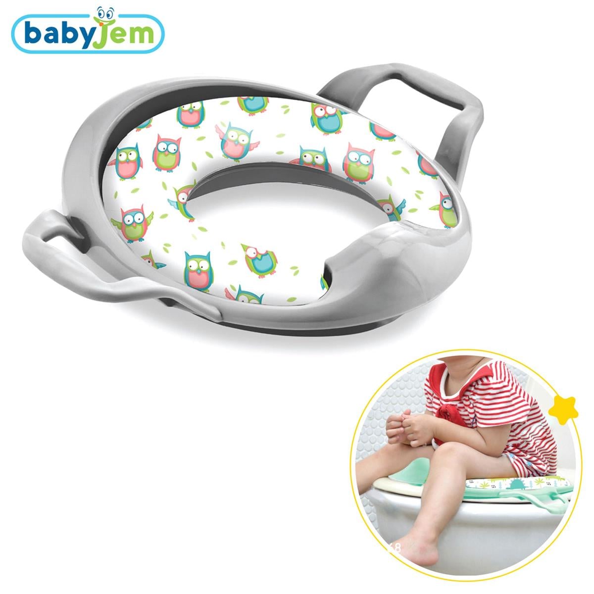 Baby Jem Mega Klozet Adaptörü Soft Gri 064