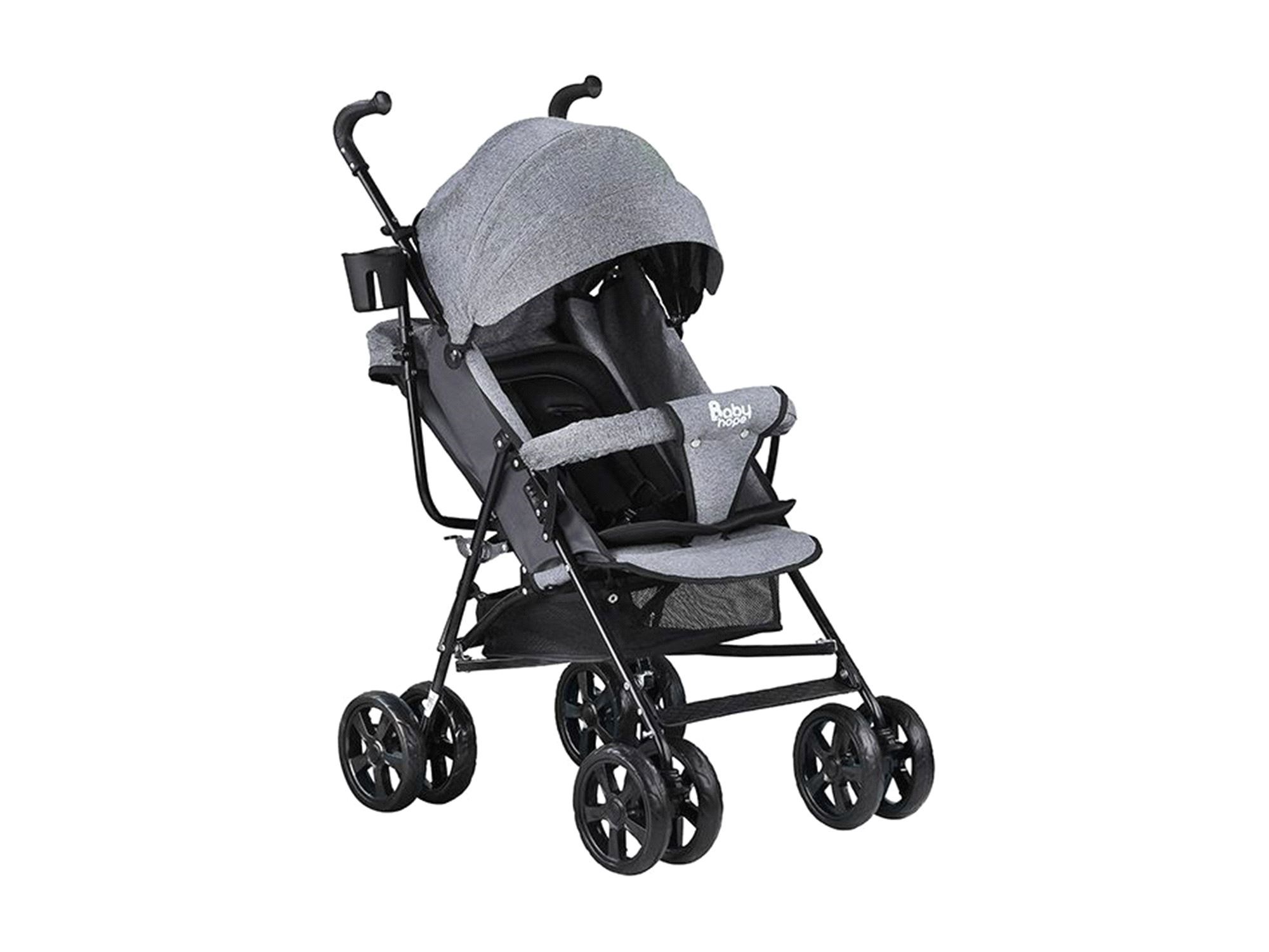 Babyhope SA7 Baston Bebek Arabası Yeni Gri