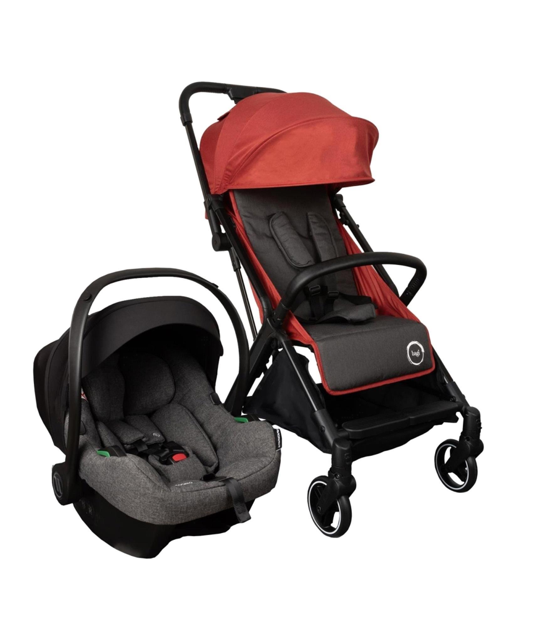 Bagi Gravity Autofold Black Cosmo Travel Sistem Bebek Arabası Red