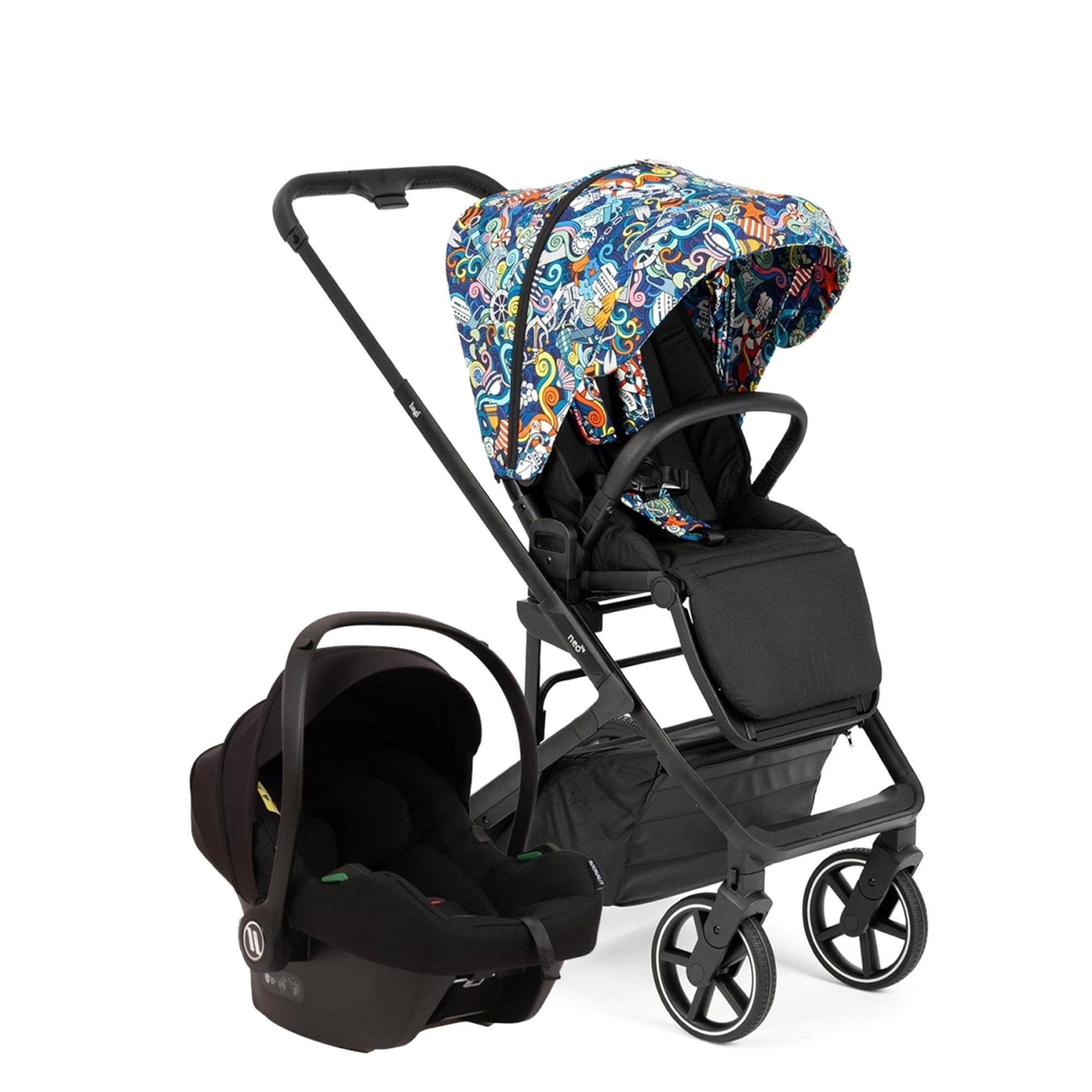 Bagi Neo Big Cosmo Black Bebek Arabası Multicolor
