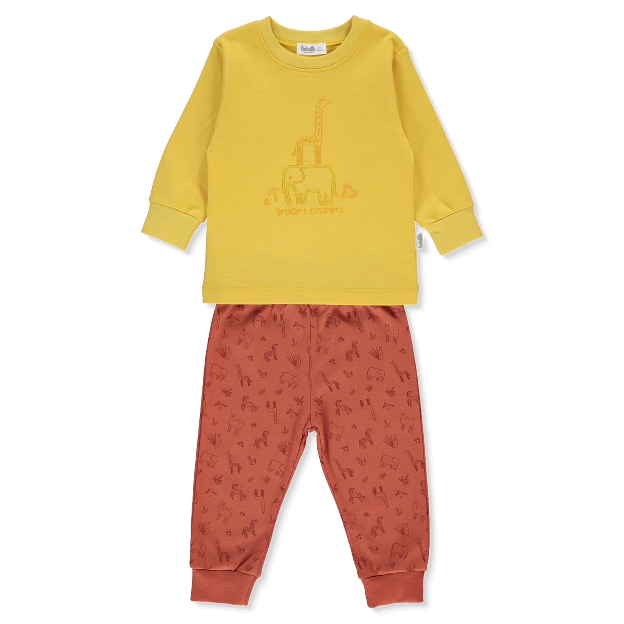 Bebetto Erkek Çocuk Pijama Takımı Kiremit F1360