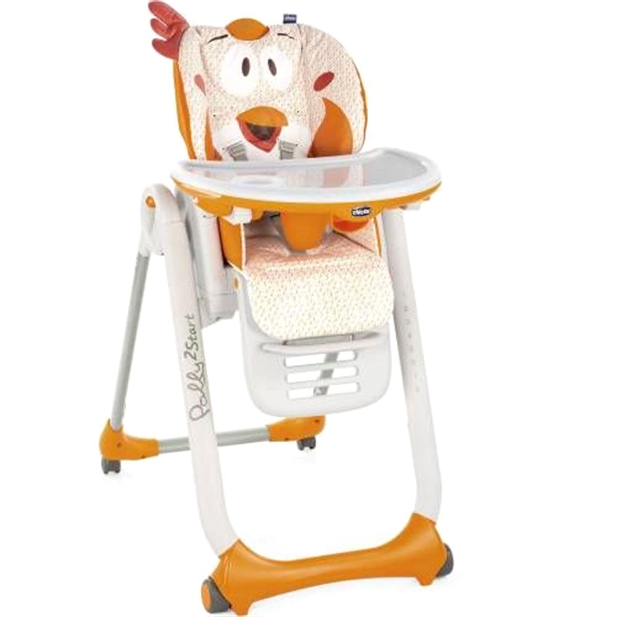 Chicco Polly 2 Start 4 Tekerlekli Mama Sandalyesi Süslü Tavuk