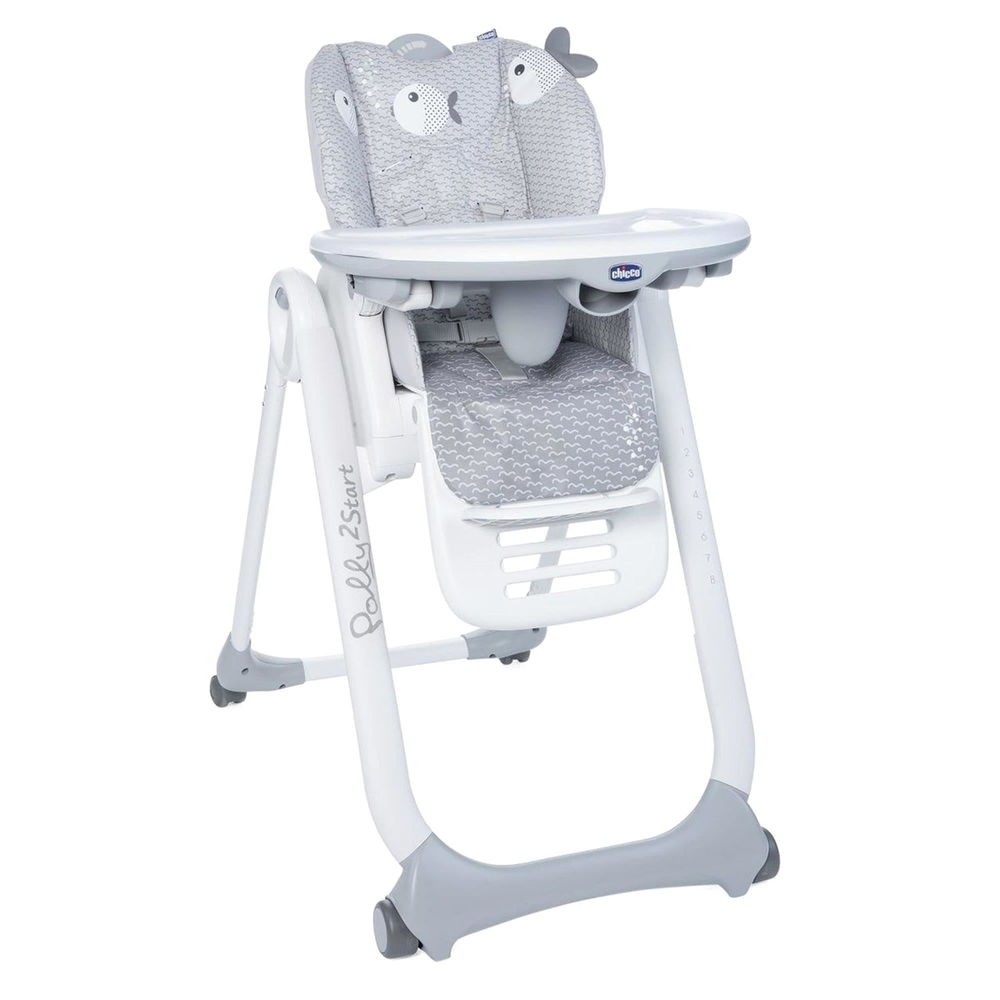 Chicco Polly 2 Start 4 Tekerlekli Mama Sandalyesi Dots