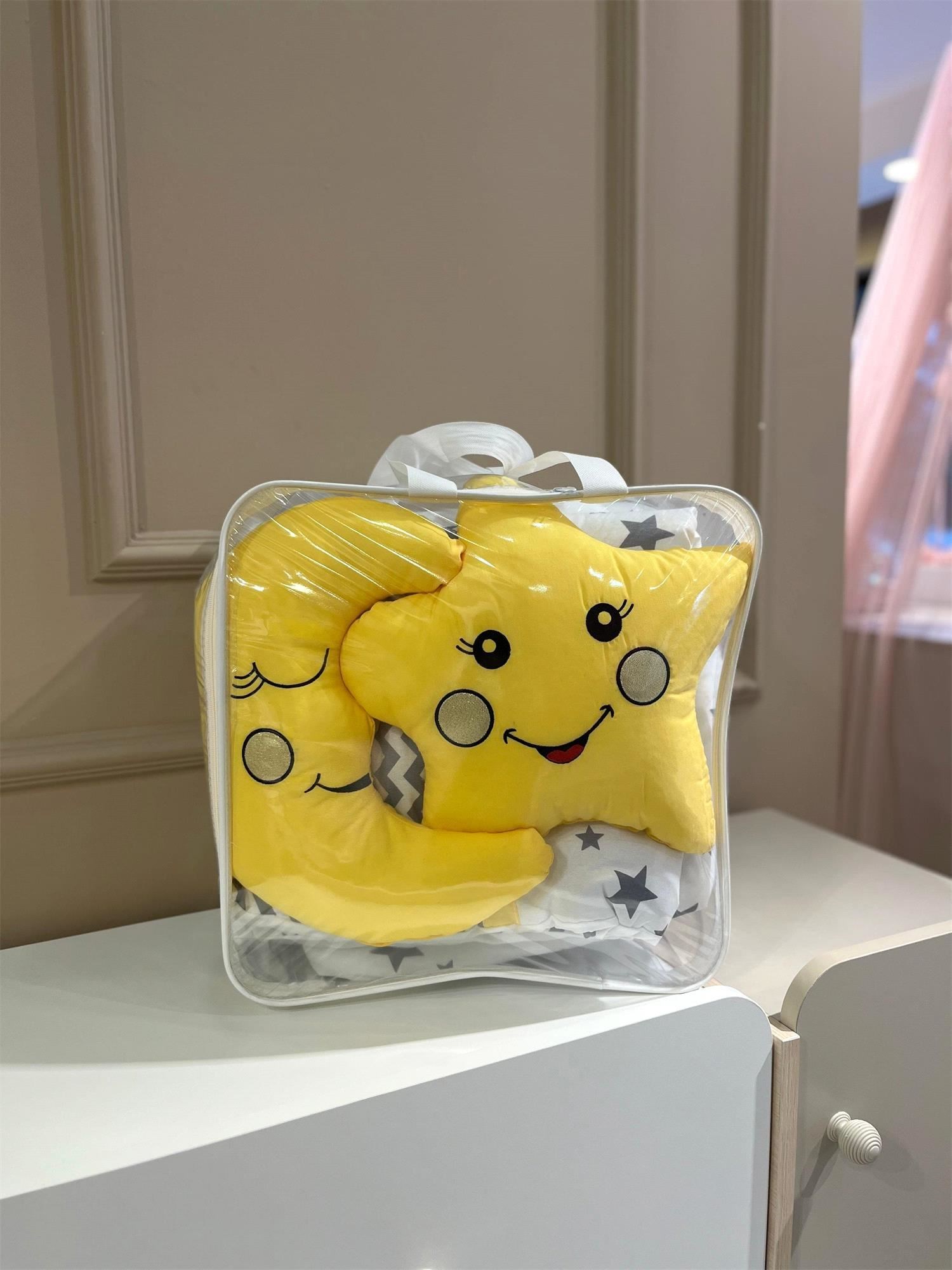 Jadeer Gold Lüx Oyun Parkı Uyku Seti Sarı 