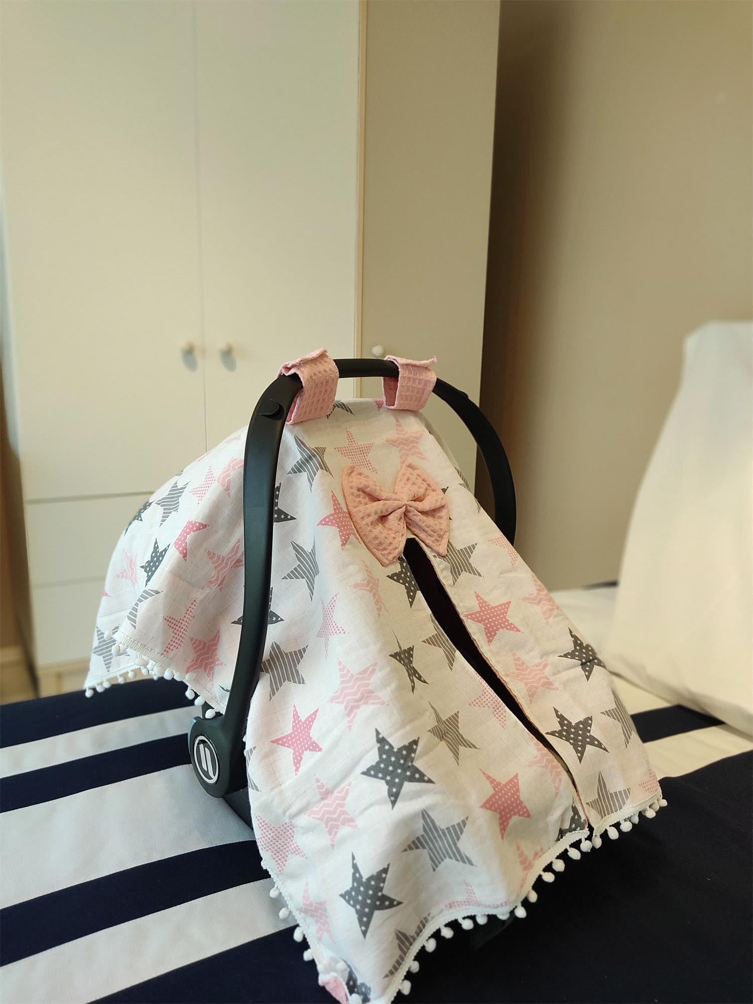 Jadeer Pikeli  Puset Örtüsü Yıldız Pembe 0123