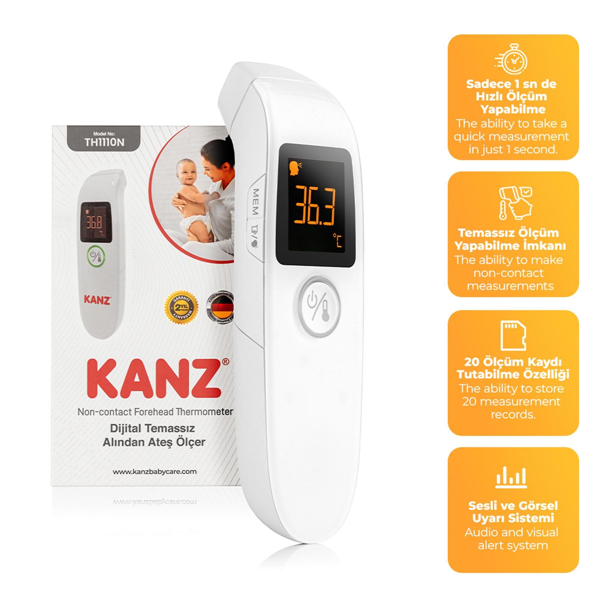 Kanz TH1110N Dijital Temassız Alından Ateş Ölçer