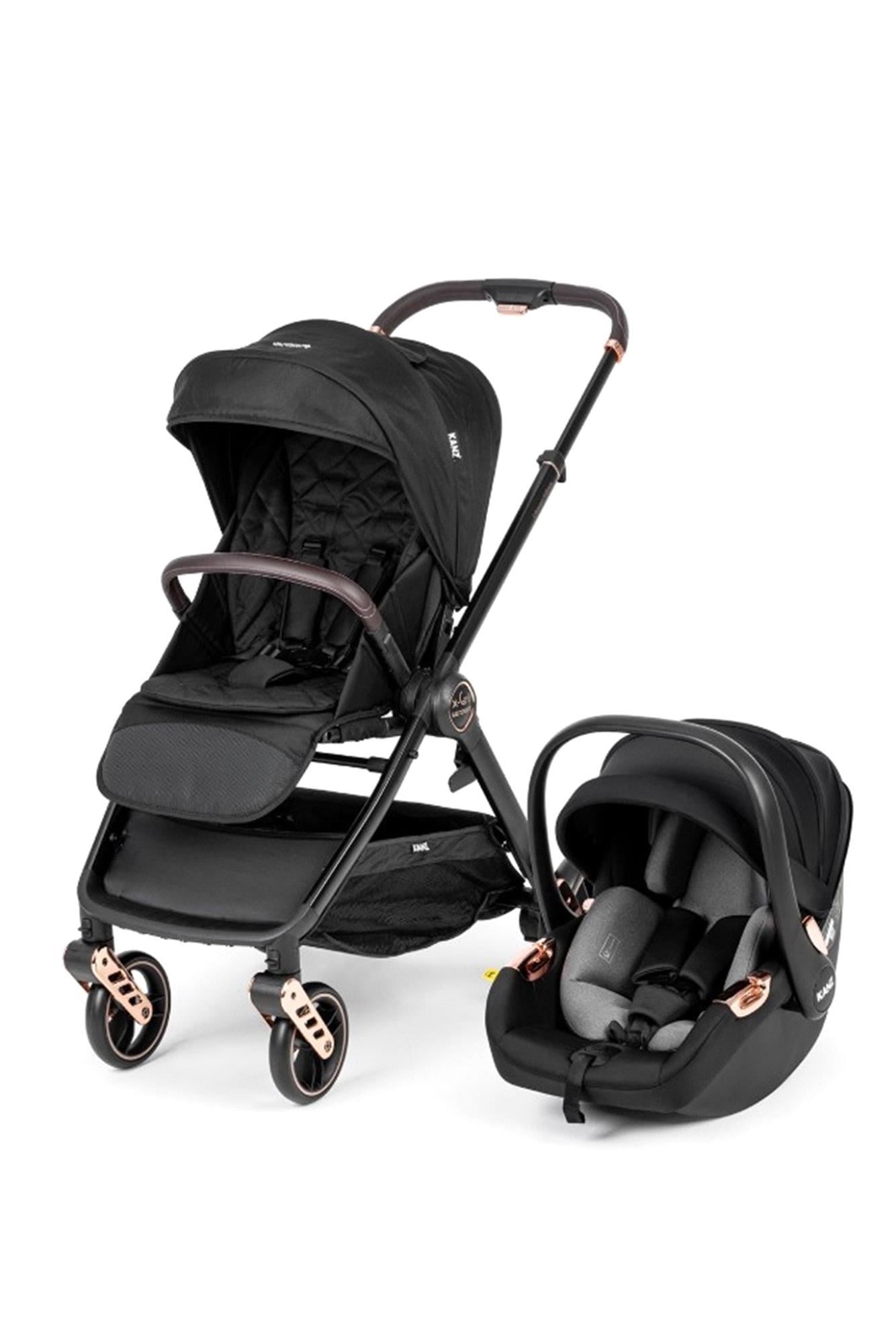 Kanz X-Go Ultimate Travel Sistem Bebek Arabası Rose Gold Siyah