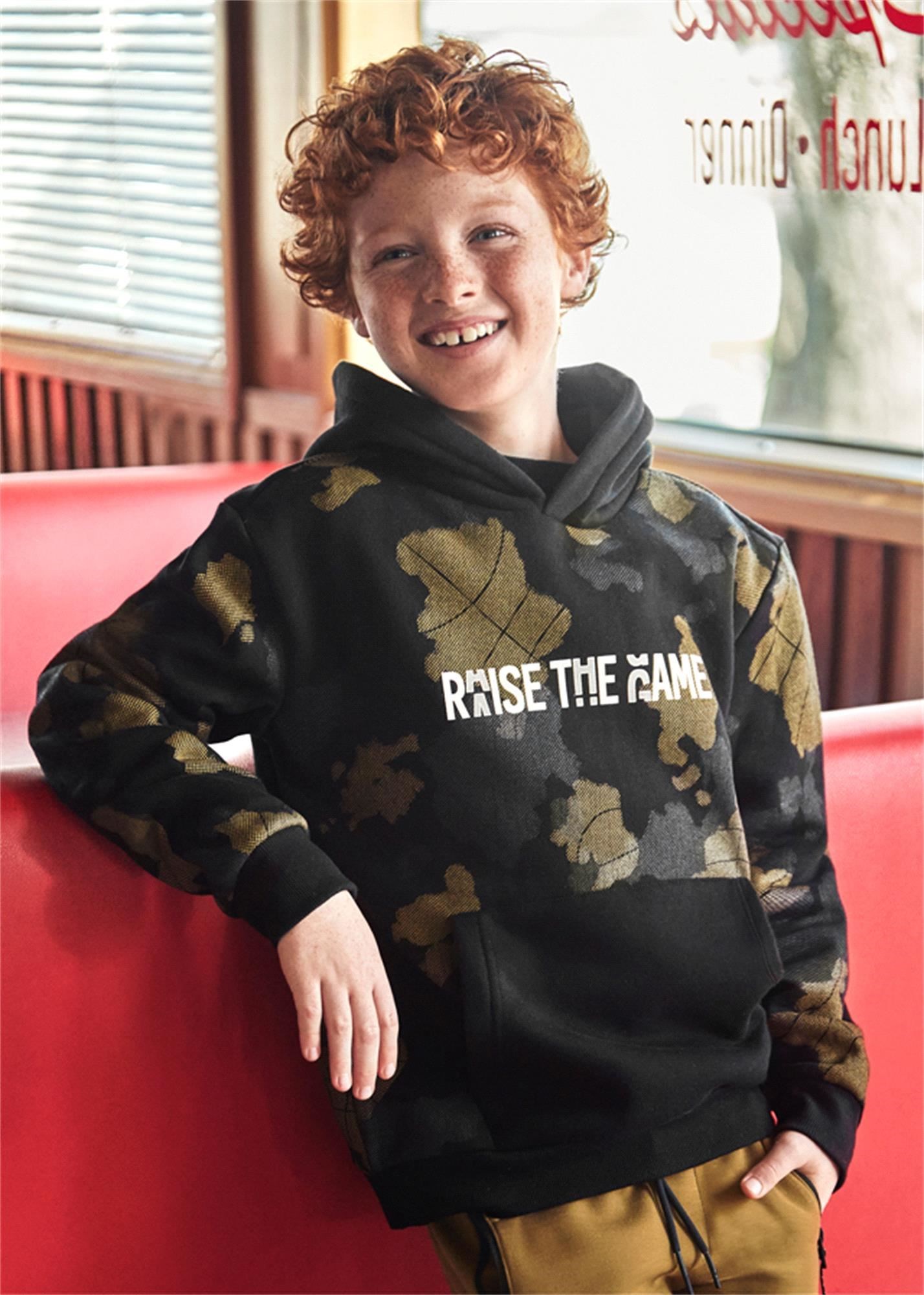 Mayoral Erkek Çocuk Kapişonlu Sweat Negro 7449