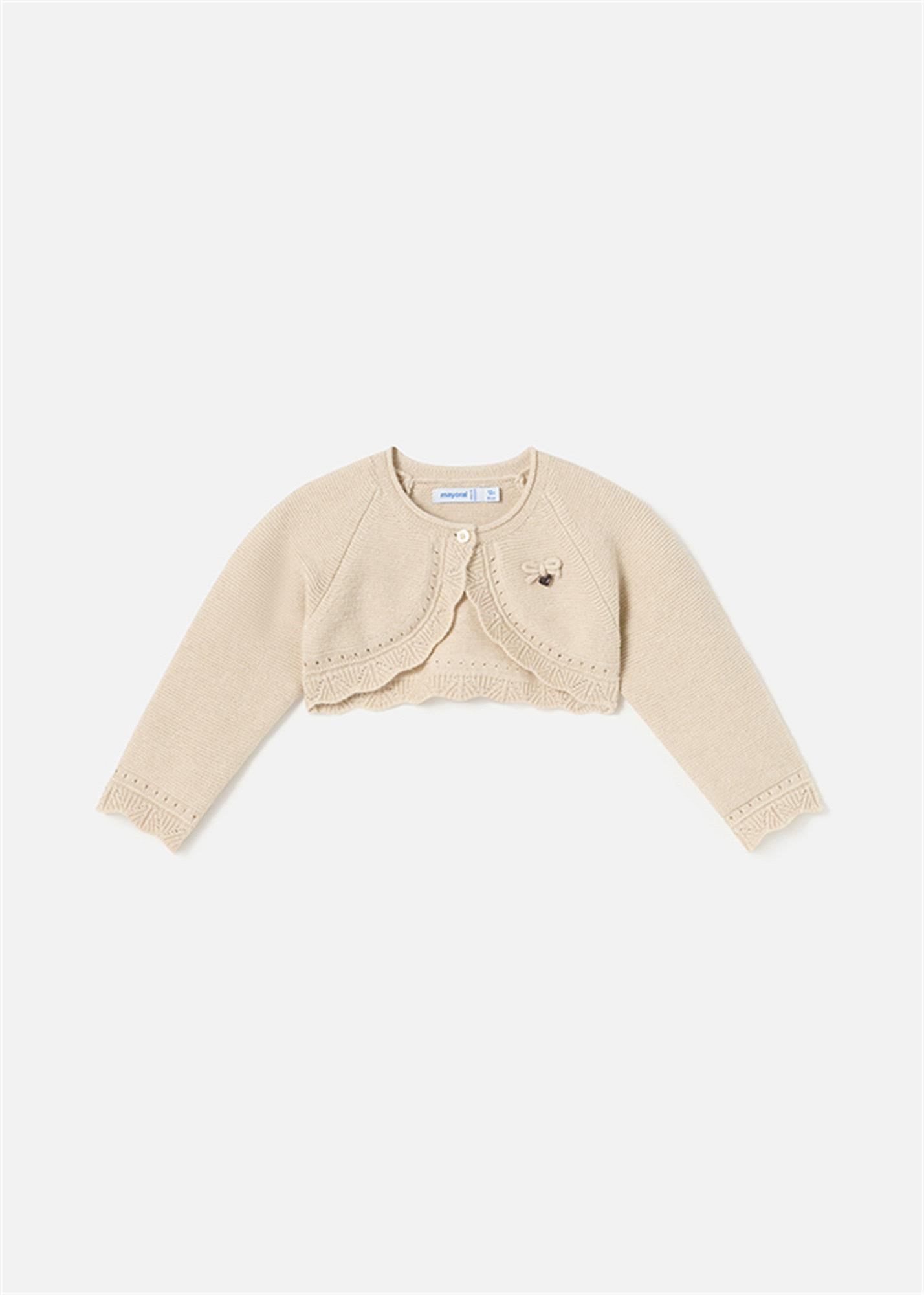Mayoral Kız Bebek Örme Hırka Mazapan 0308