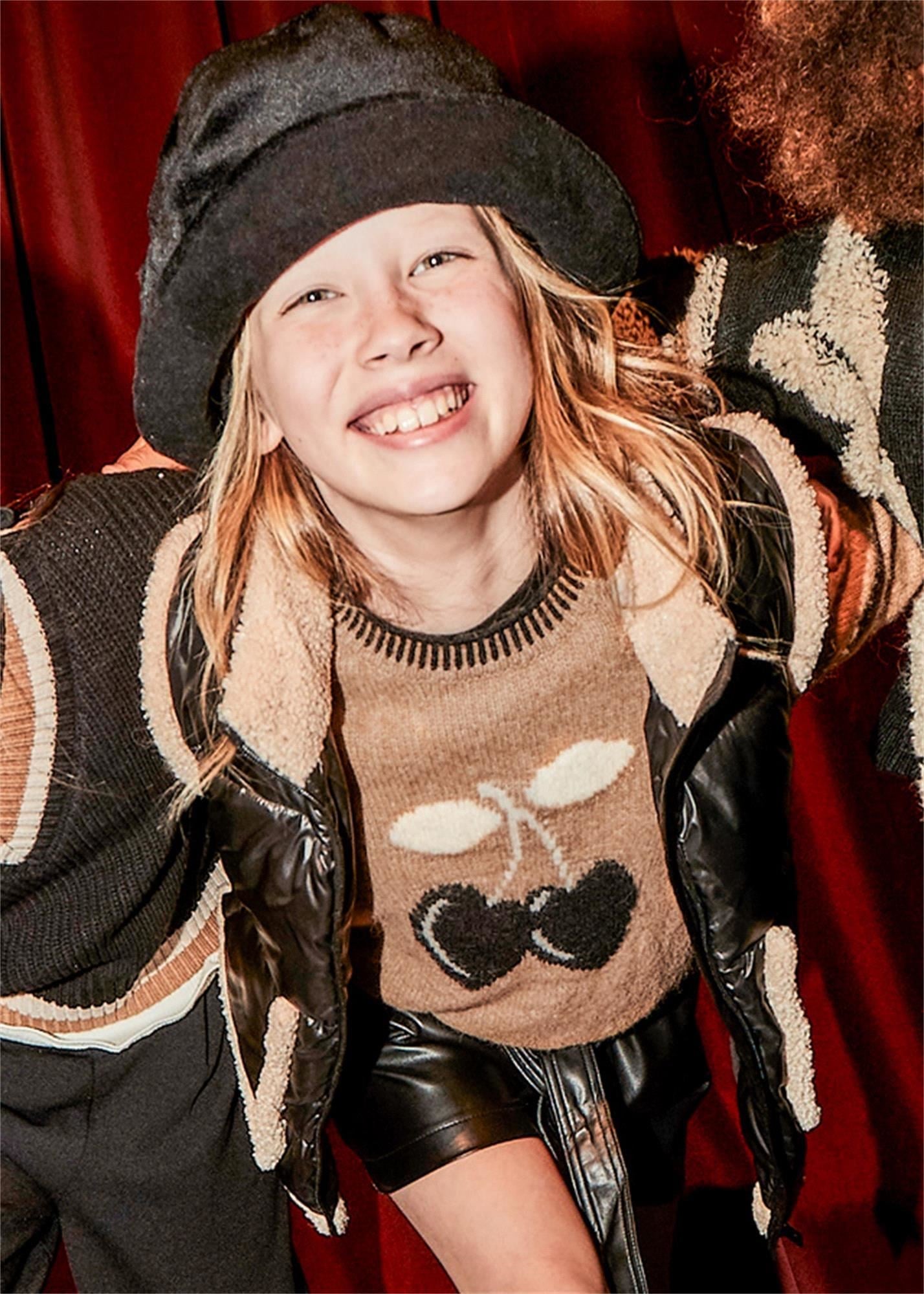 Mayoral Kız Çocuk Örme Kazak Camel 7316