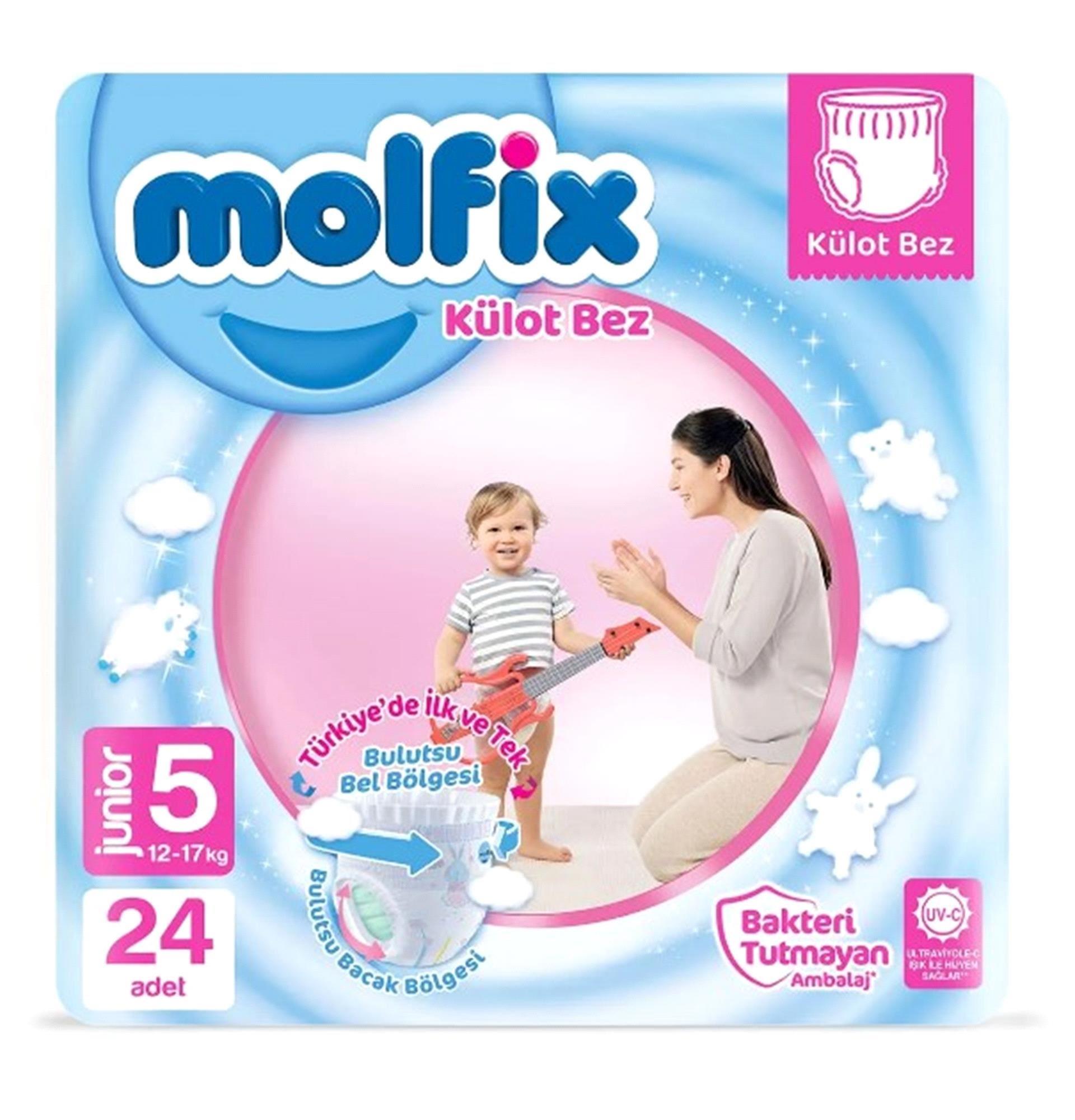 Molfix Külot Bez Jumbo Paket No:5 24 Adet 12-17 KG