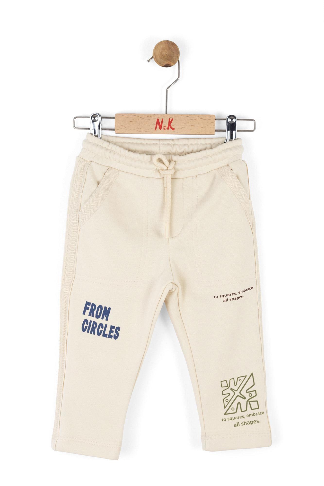 NK Kids Erkek Bebek Pantolon Krem 67611