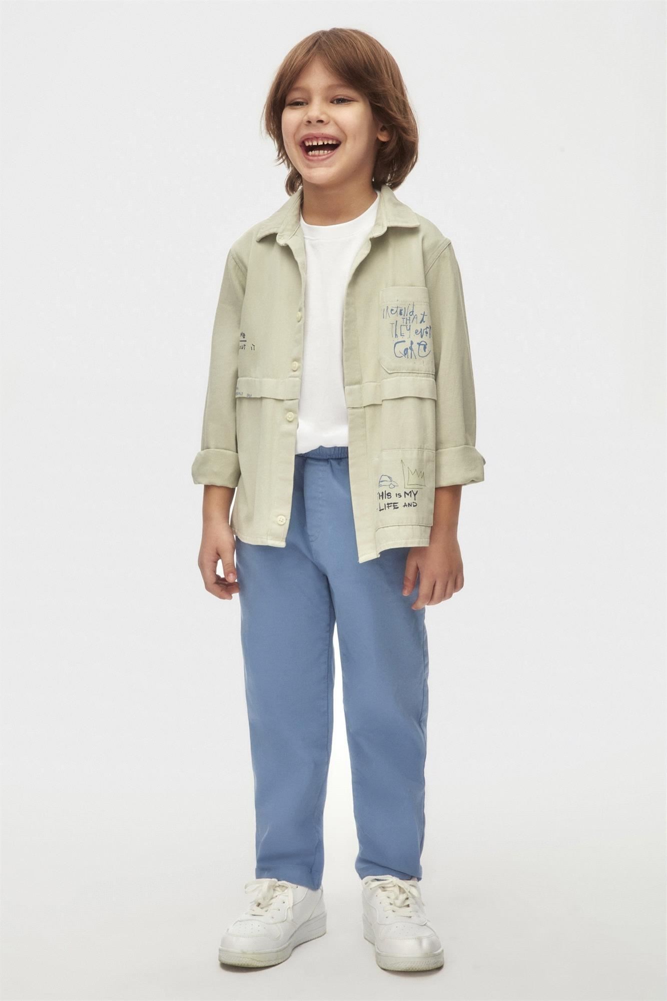 Nk Kids Erkek Çocuk Gömlek Gri 48546