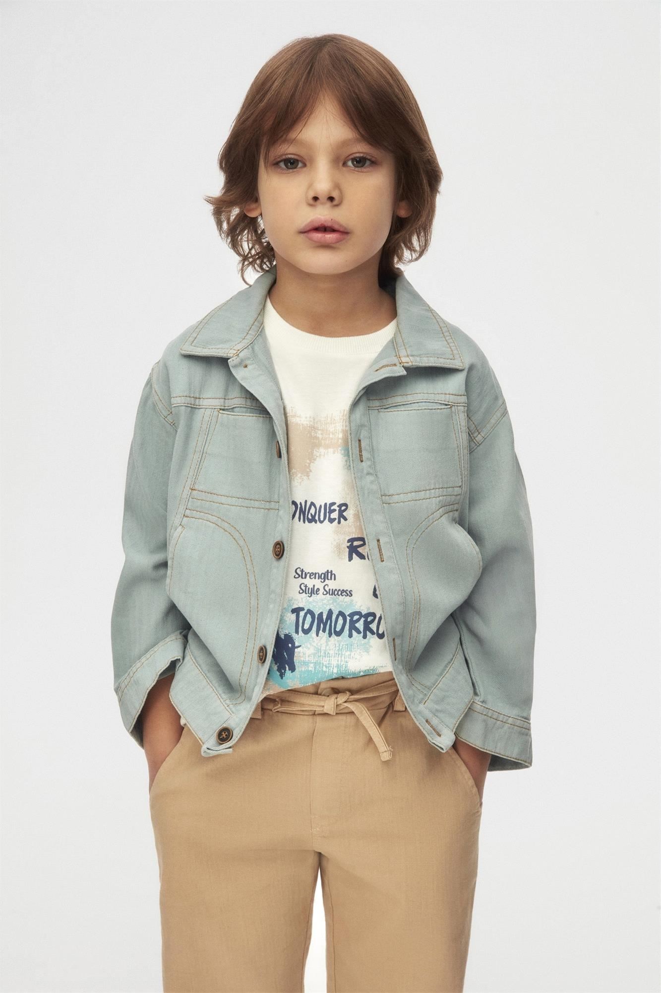 NK Kids Erkek Çocuk Gömlek Mavi 48540