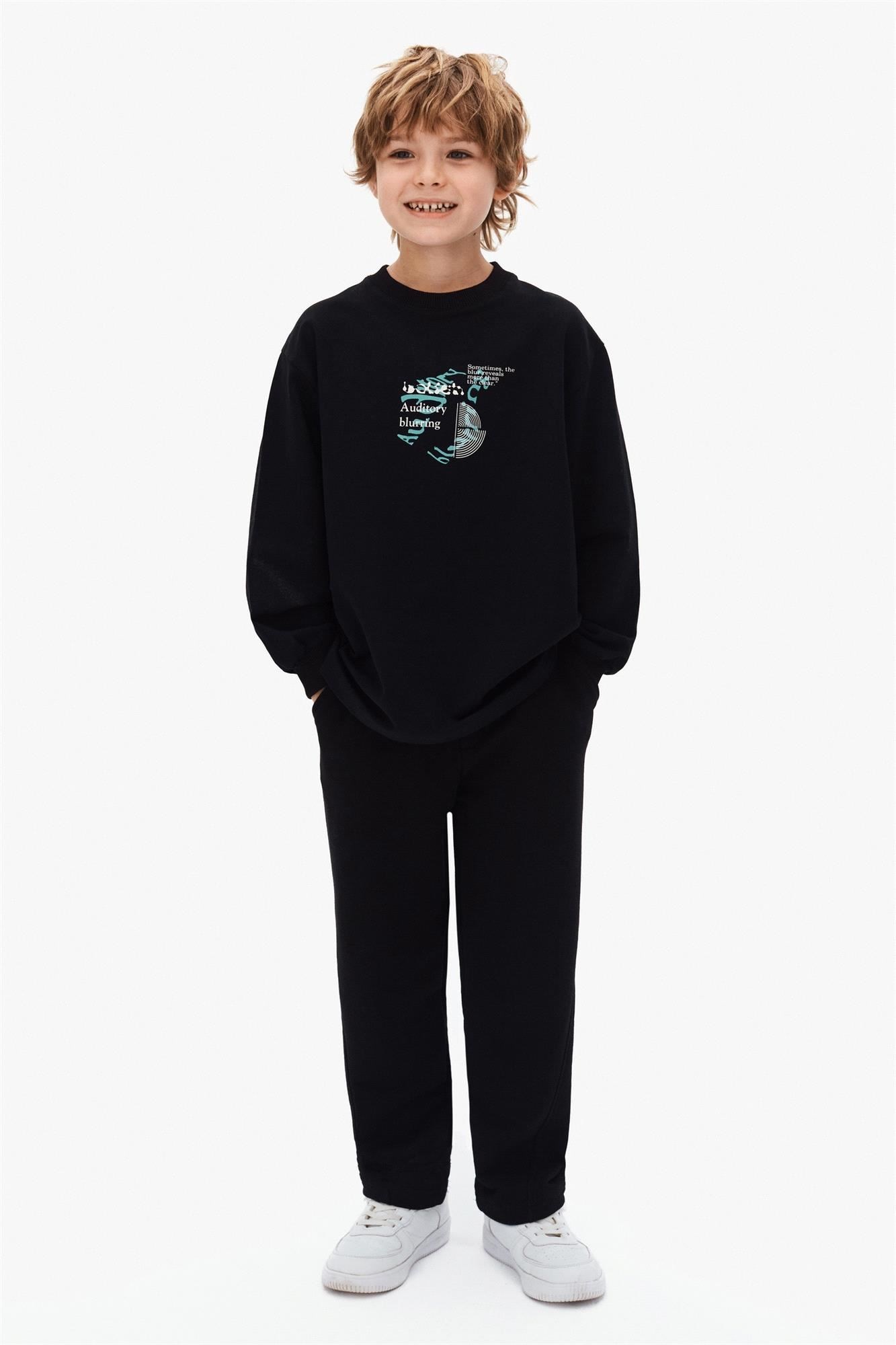 NK Kids Erkek Çocuk Sweat Siyah 49322