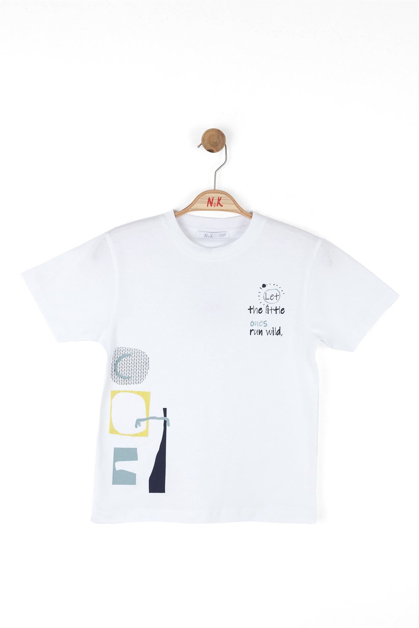 NK Kids Erkek Çocuk Tişört Beyaz 48545