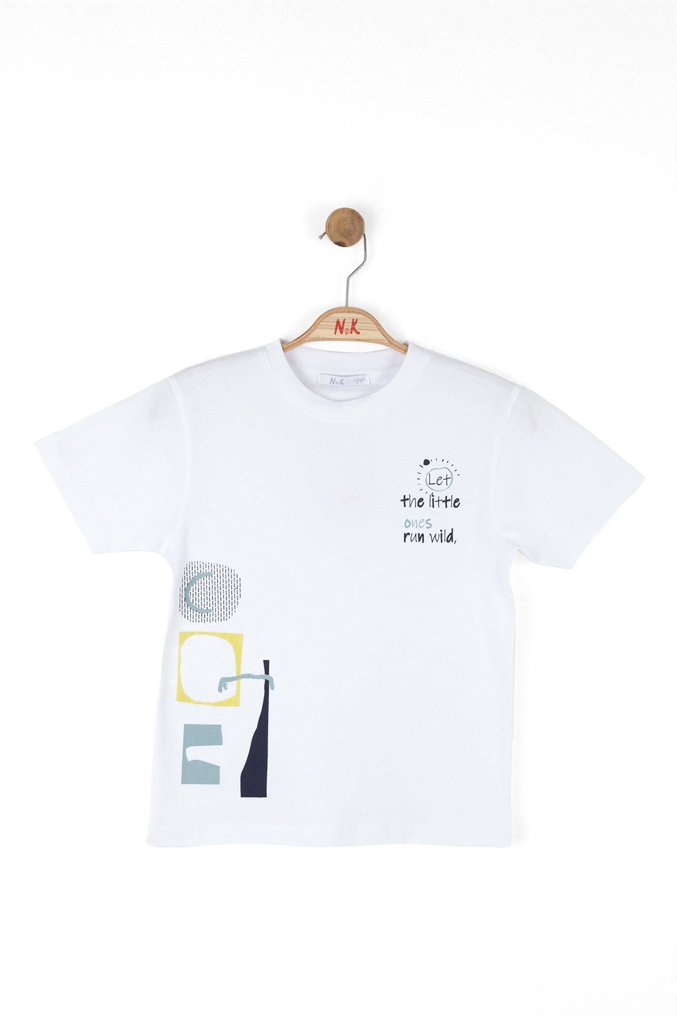 NK Kids Erkek Çocuk Tişört Beyaz 48545