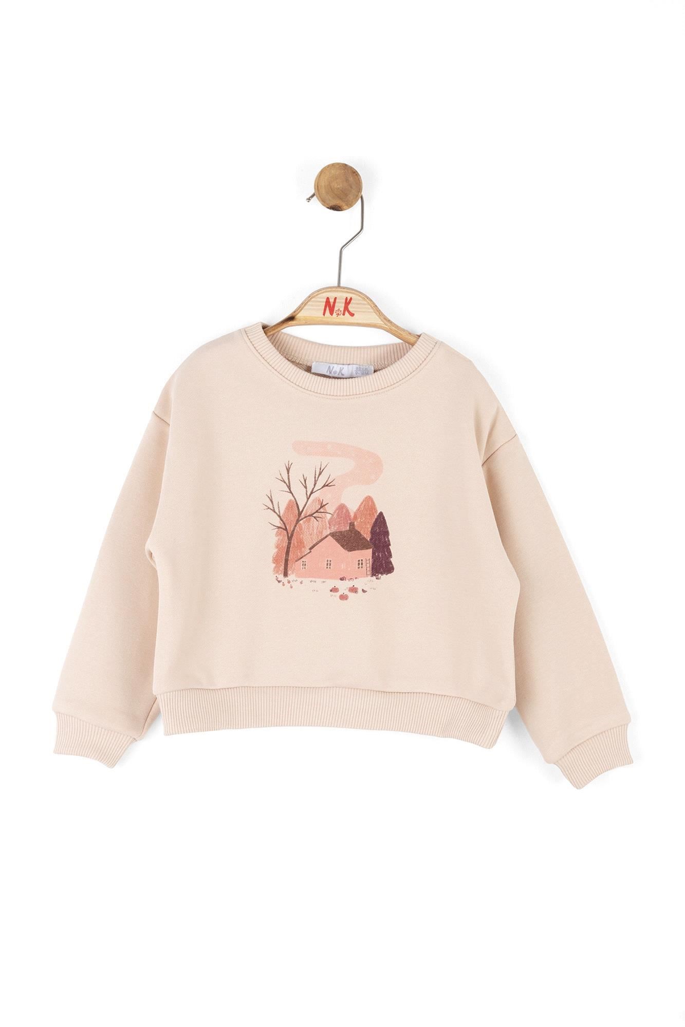 NK Kids Kız Bebek Sweat Krem 37633