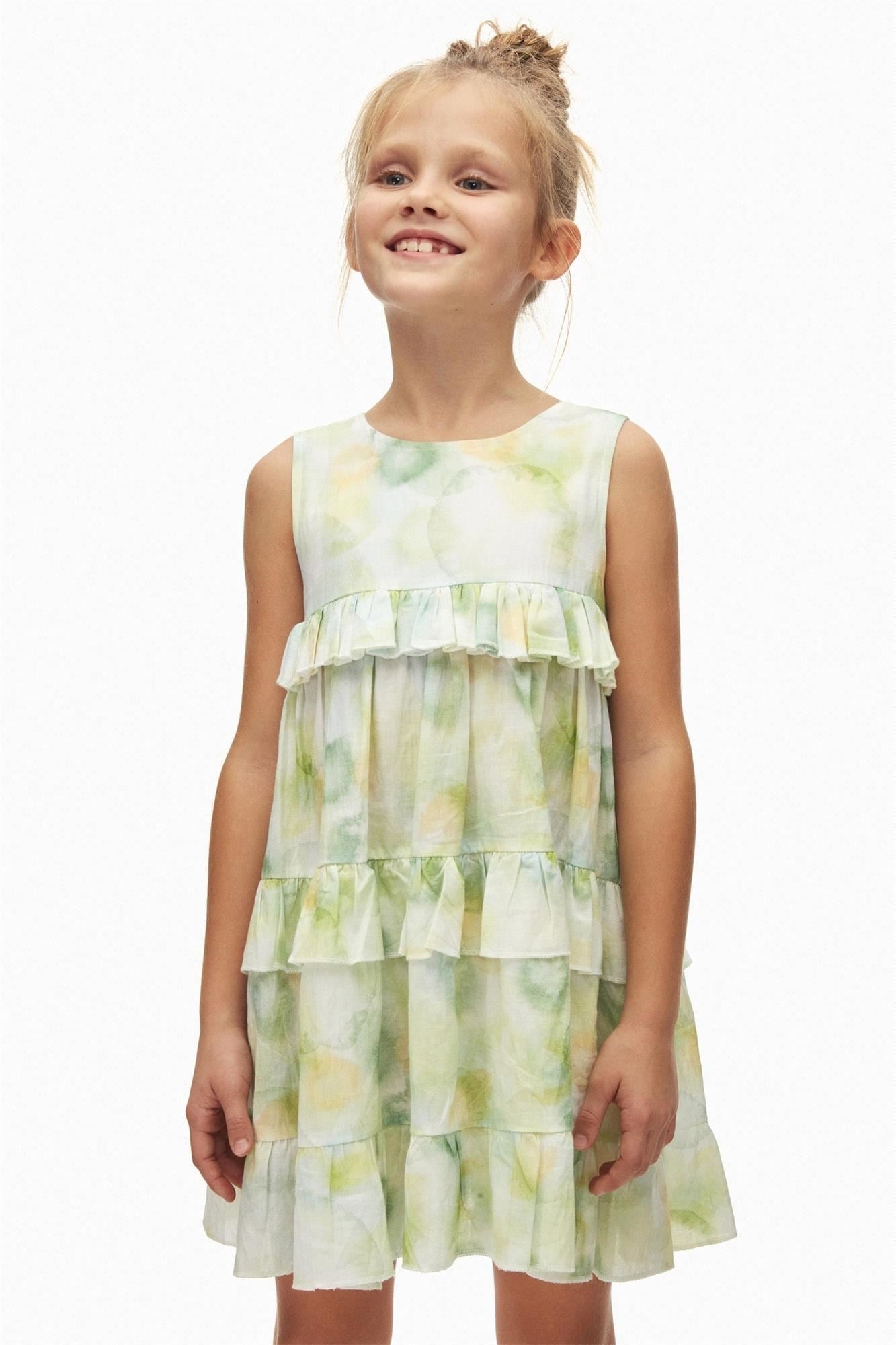 NK Kids Kız Çocuk Elbise Yeşil 78500