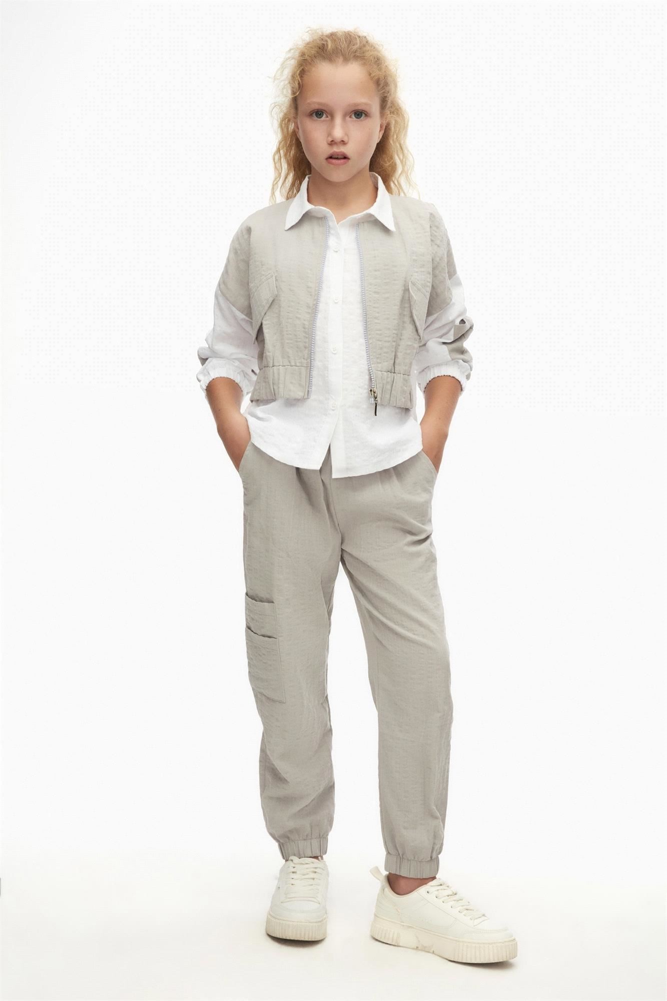 Nk Kids Kız Çocuk Gömlek Gri 38308