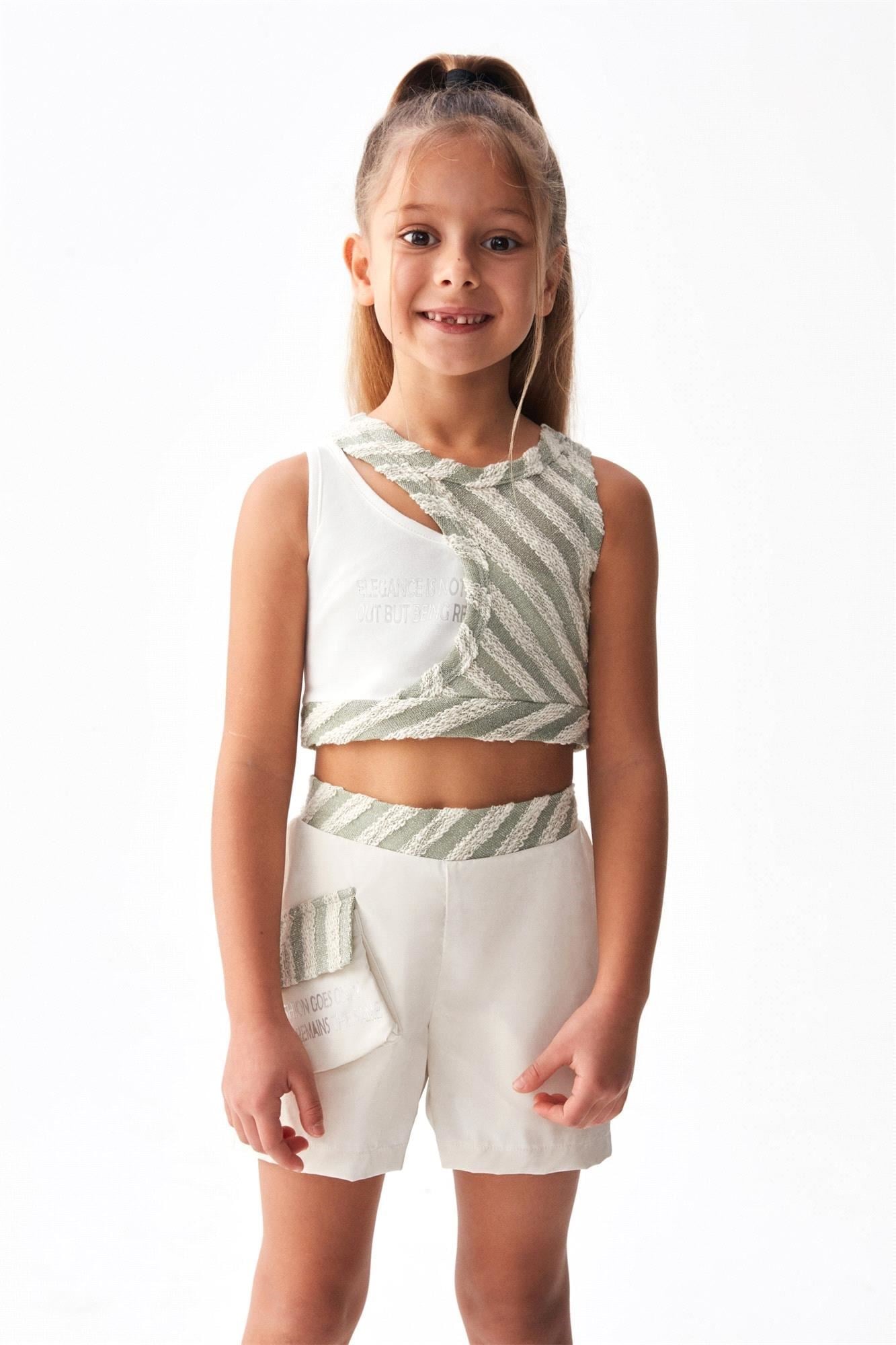 NK Kids Kız Çocuk Star Şort Yeşil 56514