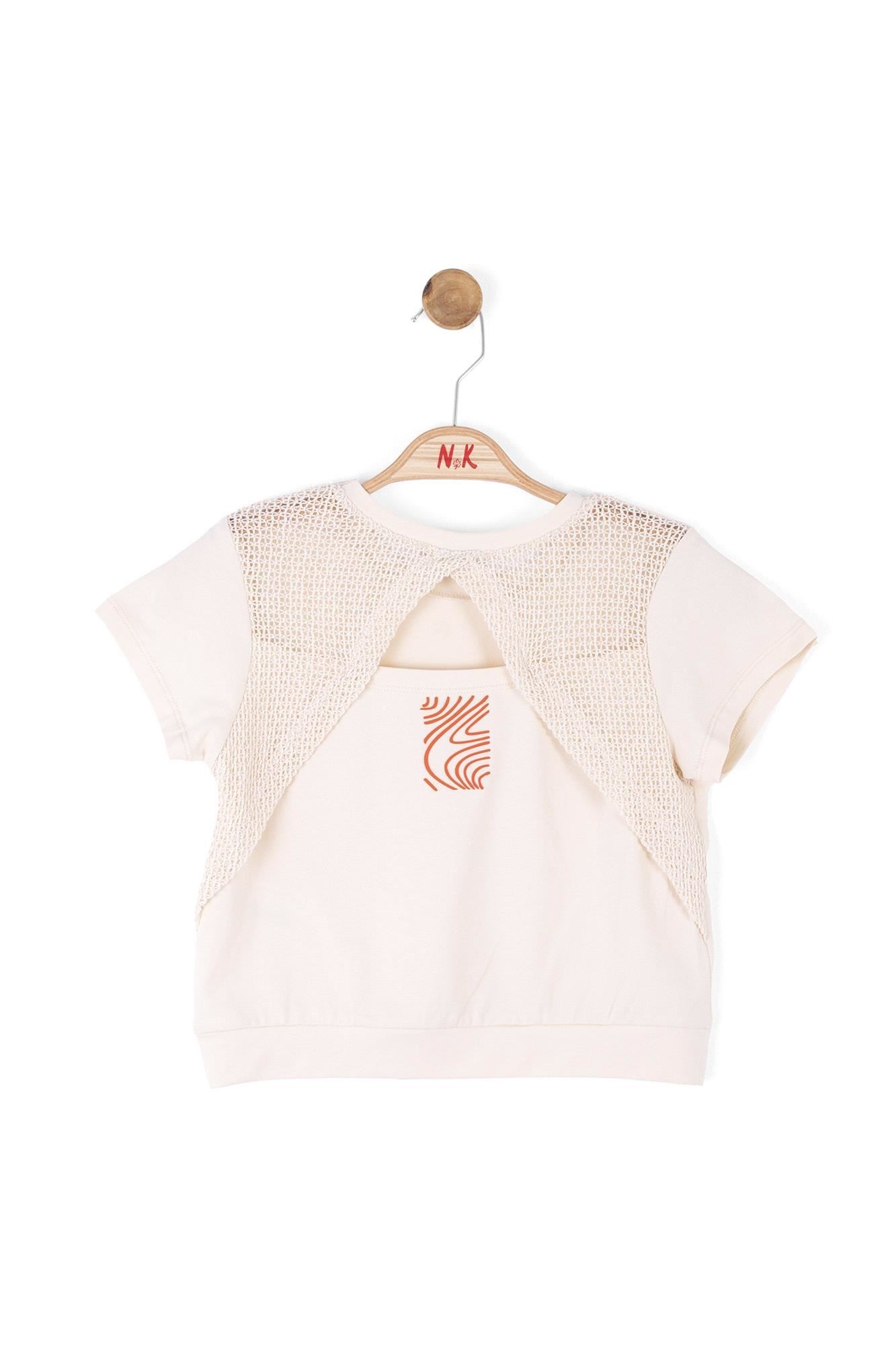 NK Kids Kız Çocuk Terra Bluz Krem Oranj 36328
