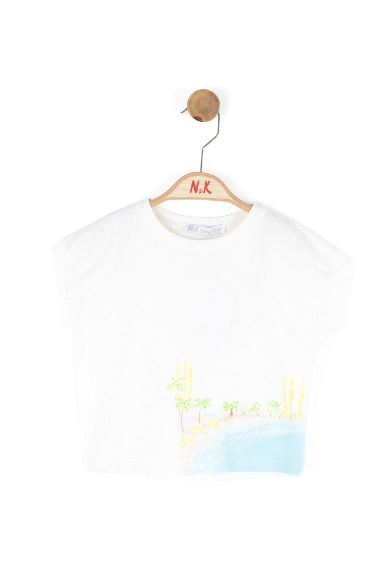 Nk Kids Kız Çocuk Tişört Ekru 38628