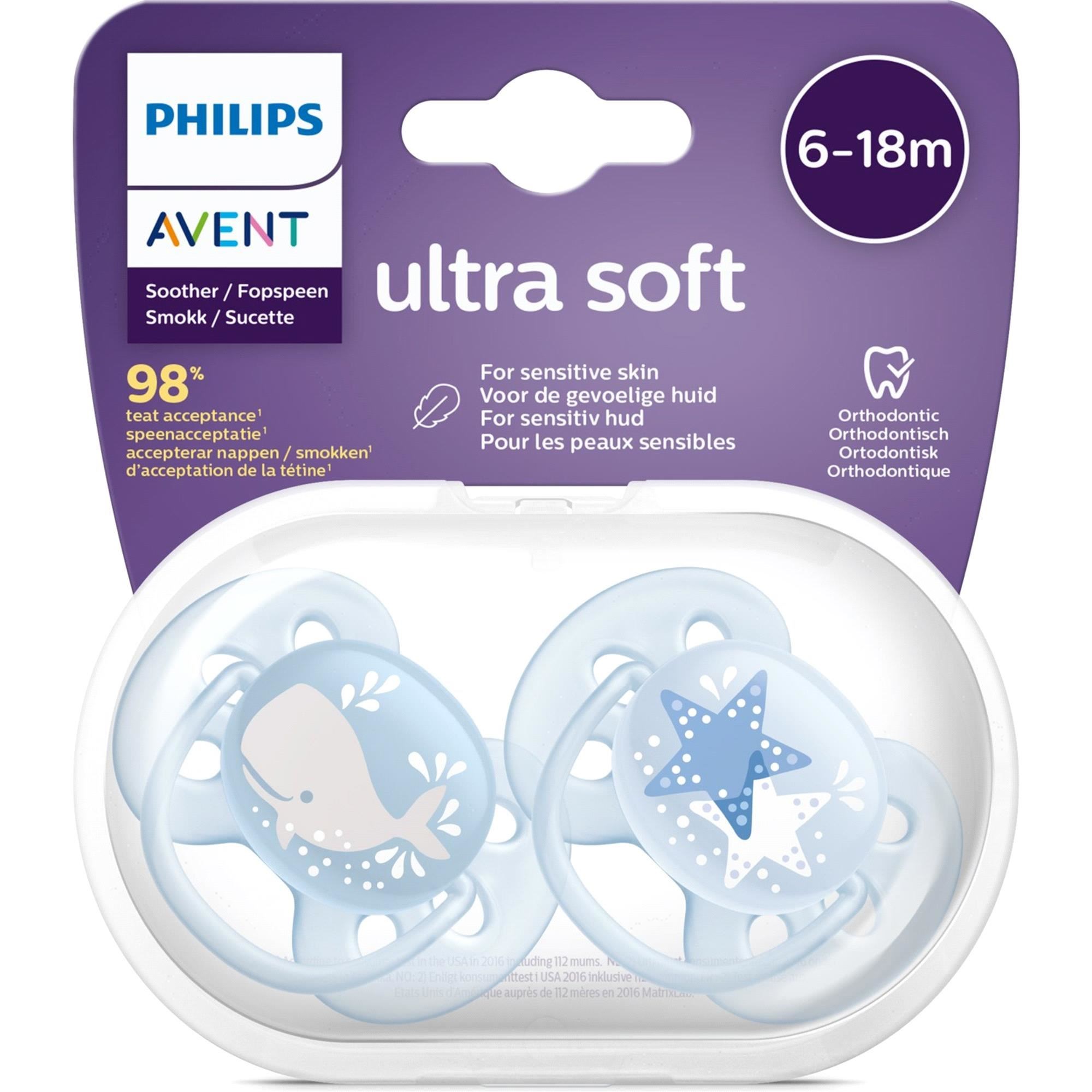 Philips Avent SCF223/03 Ultra Soft Emzik 2'li 6-18 Ay Erkek