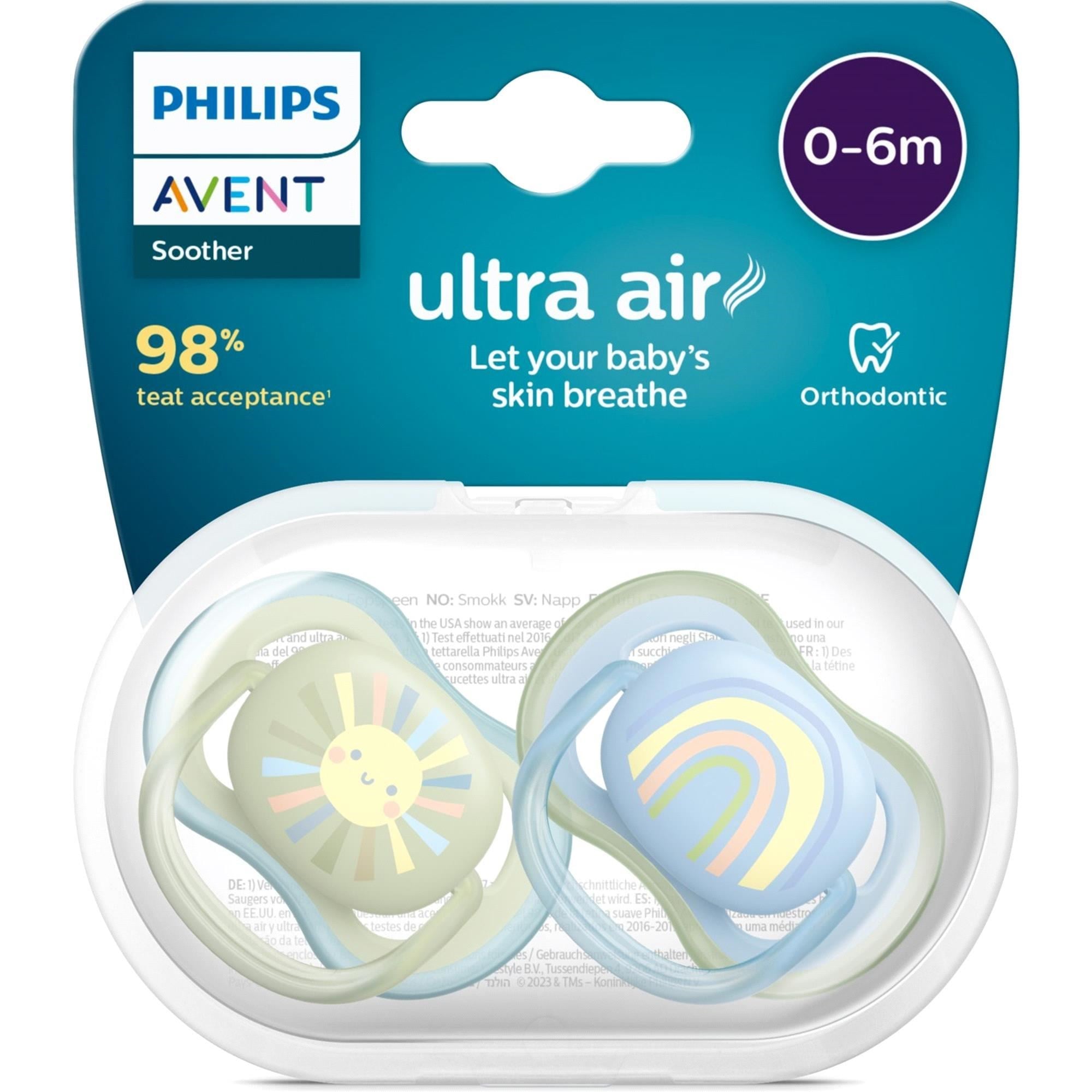 Philips Avent Ultra Air Erkek 2'li Emzik 0-6Ay SCF085/58