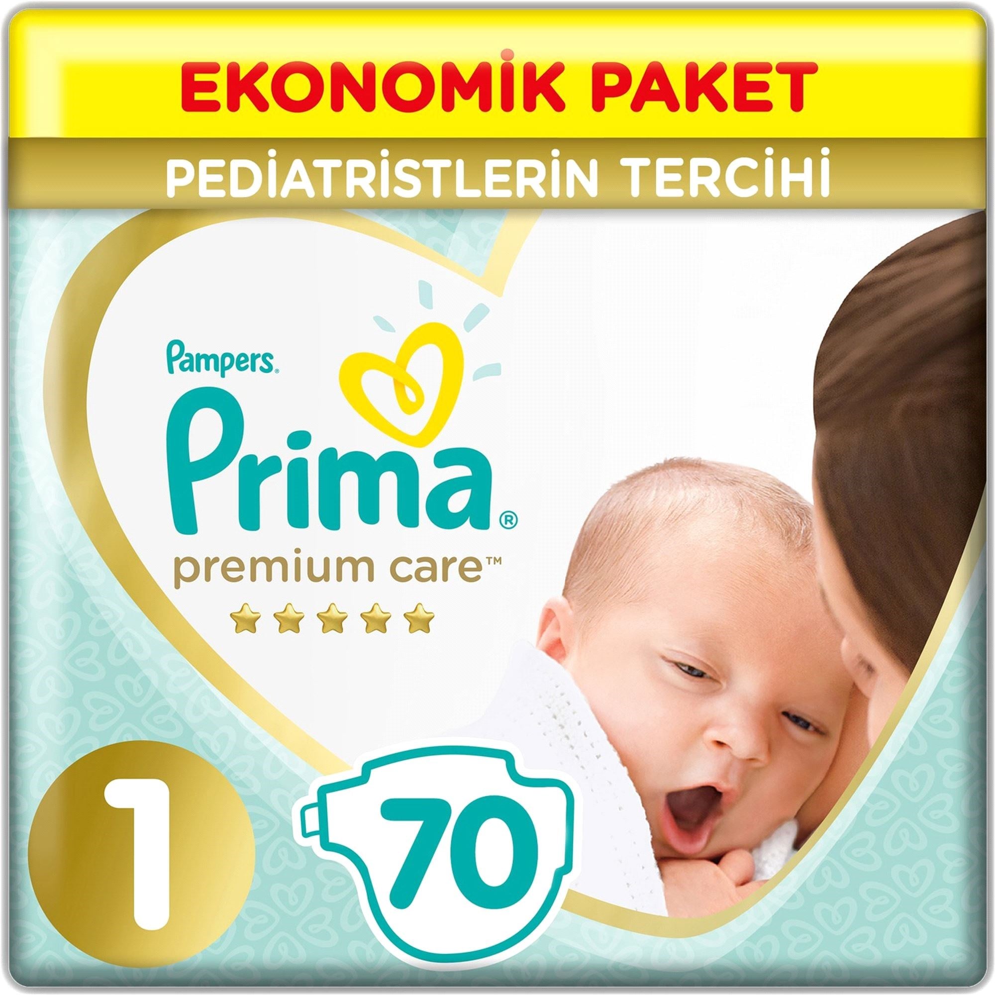 Prima Premium Ekonomik Paket No:1 Bebek Bezi 70 Adet
