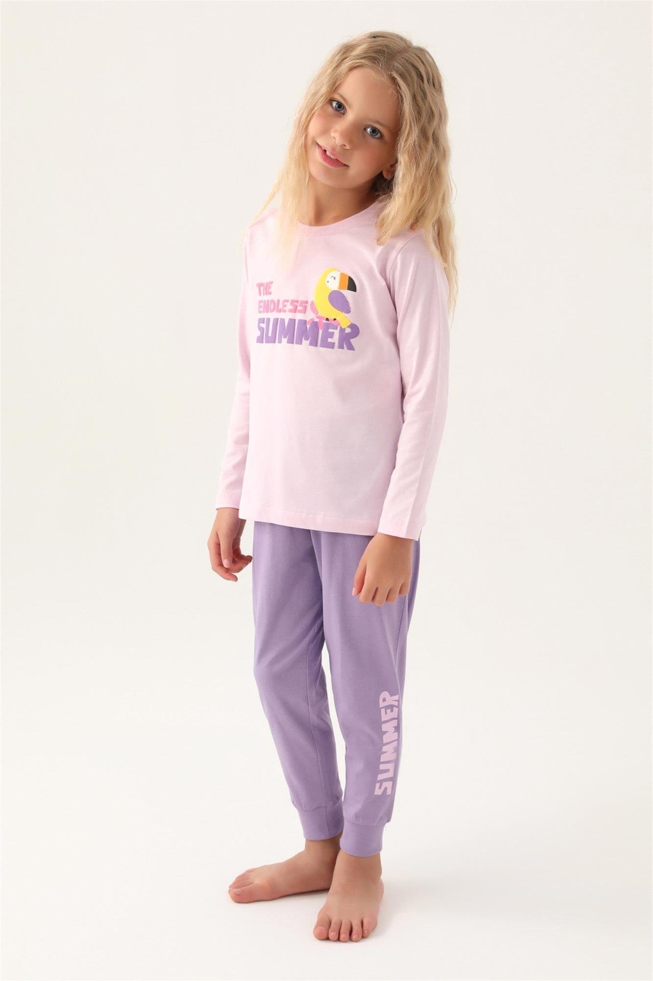 RolyPoly Kız Çocuk Pijama Takımı Rose RP3401-G