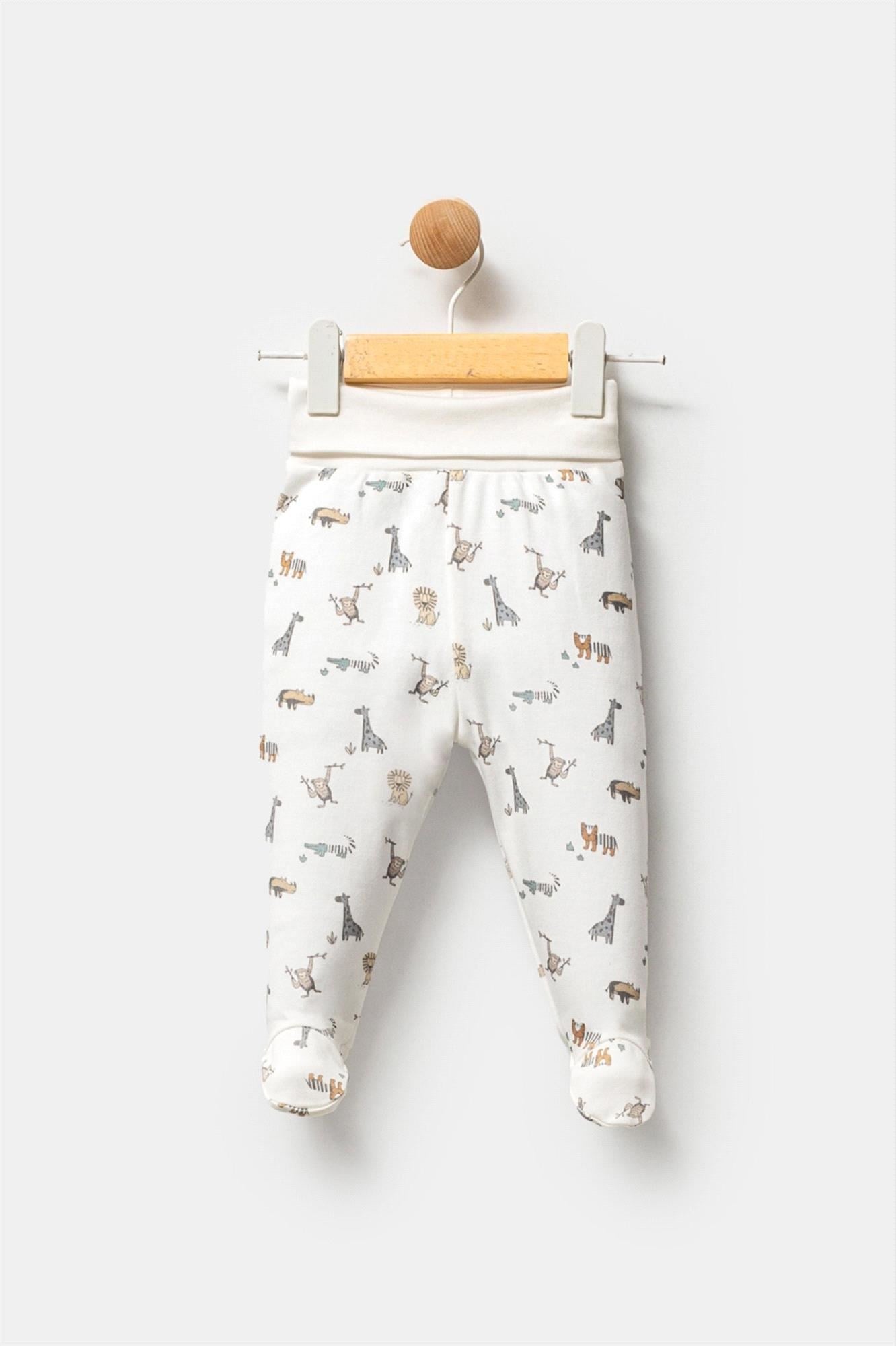 Tiffany Animals Erkek Bebek Patikli Tek Alt EKru 32007