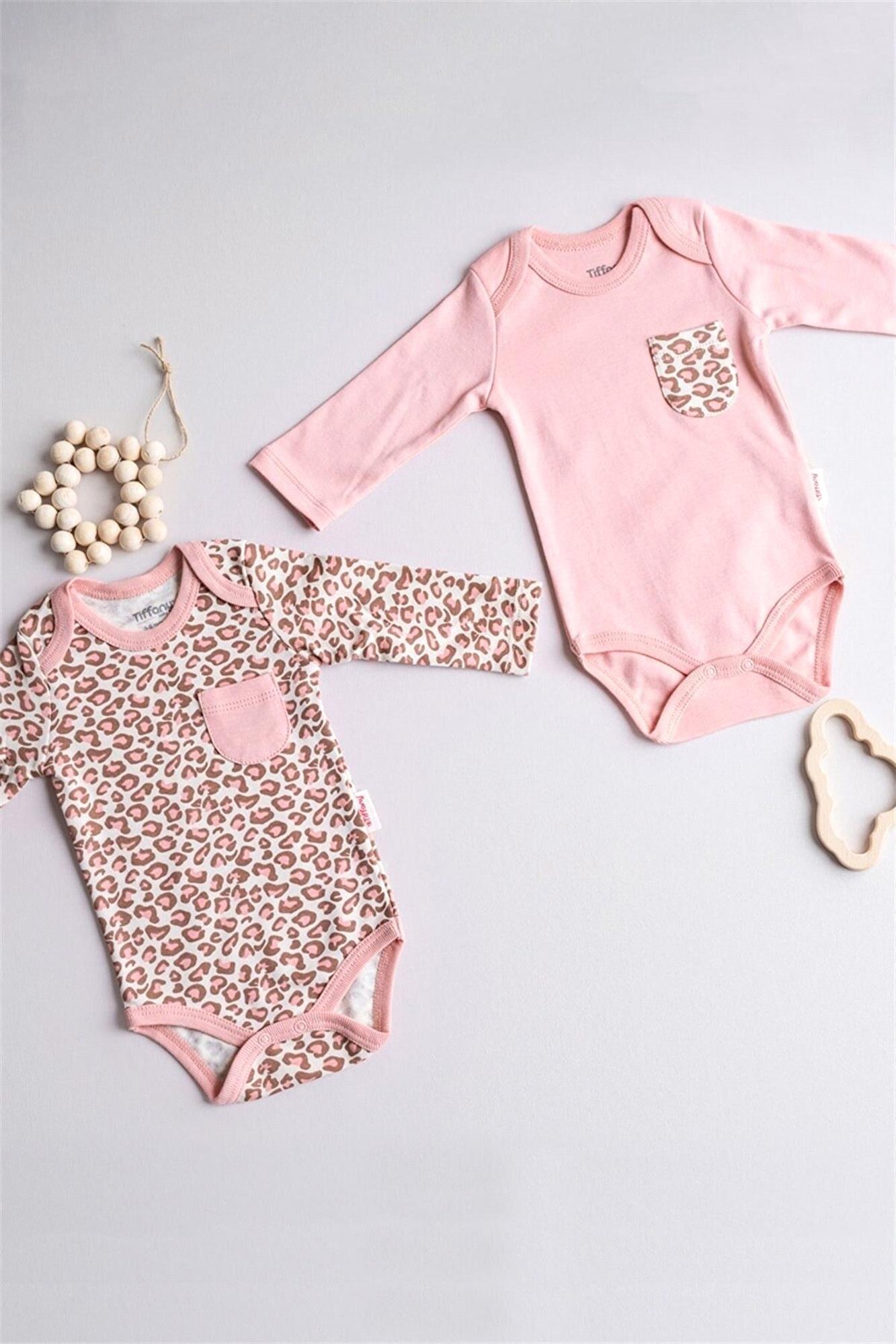 Tiffany Leoparlı Soman 2 li Uzun Kol Badi 1011