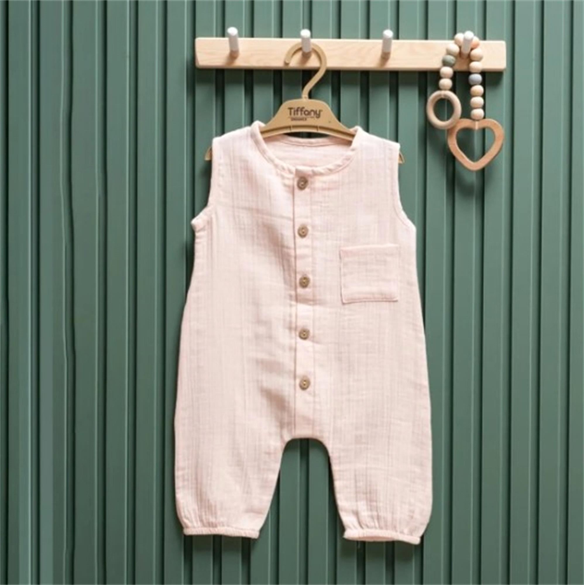 Tiffany Müslin Uzun Atlet Tulum 26024 Pudra