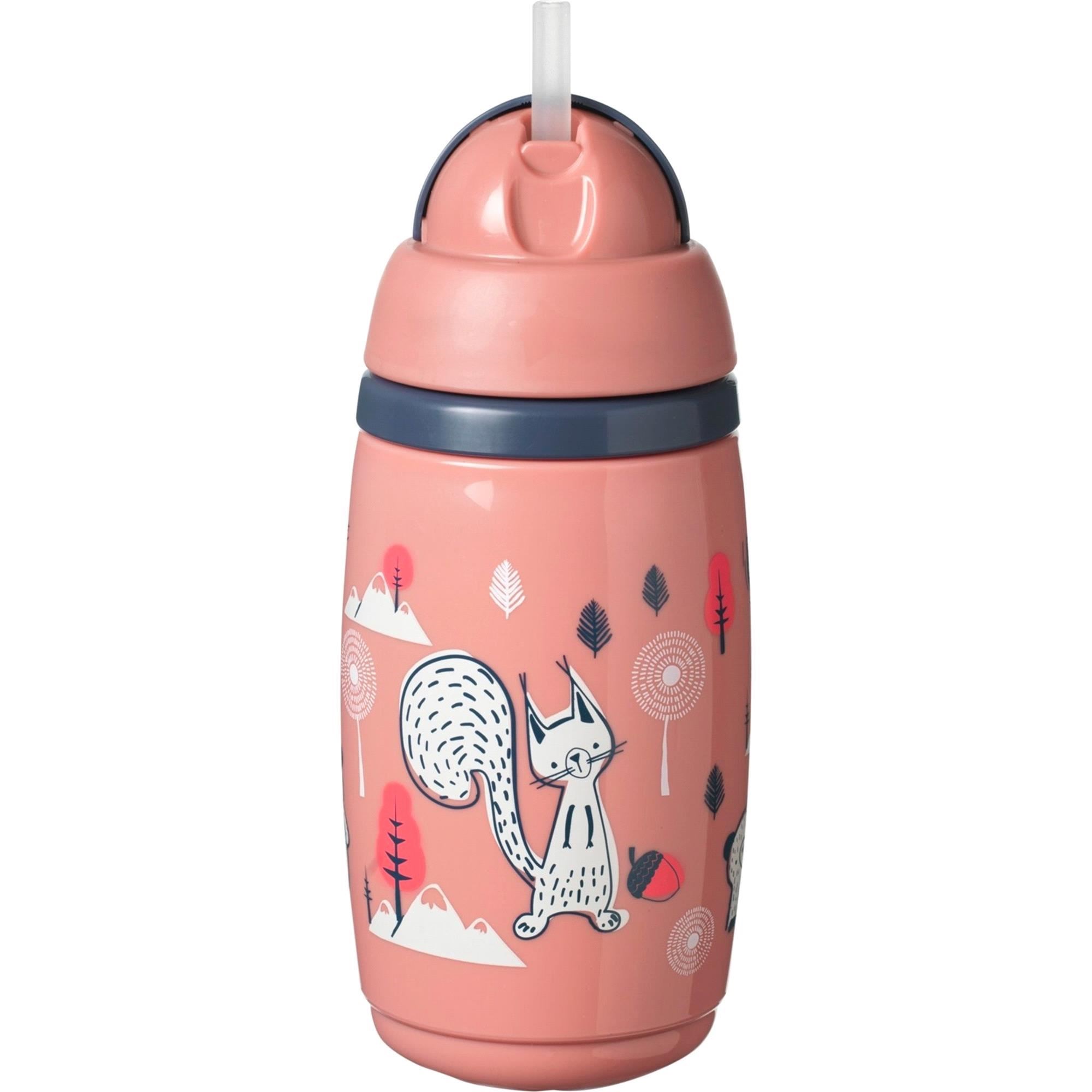 Tommee Tippee Isı Yalıtımlı Pipetli Bardak 266 Ml Pembe