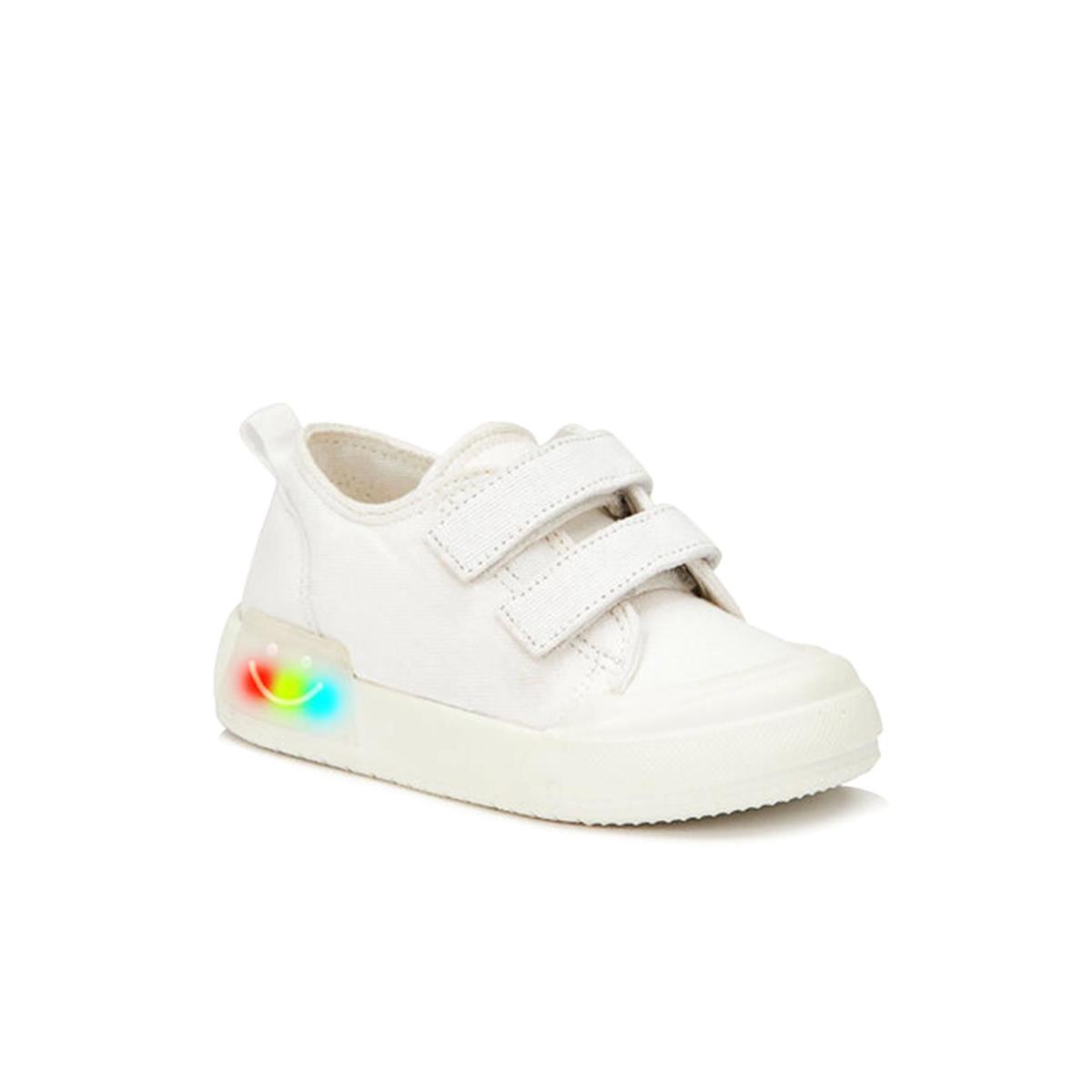Vicco Luffy Unisex Çocuk Işıklı Keten Ayakkabı Beyaz 925.P22Y.251