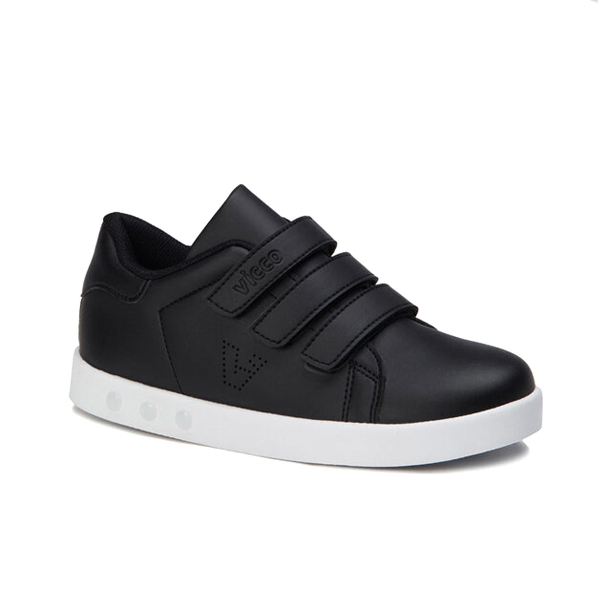 Vicco Oyo unisex Işıklı Spor Ayakkabı Siyah-Beyaz 313.F19K.100