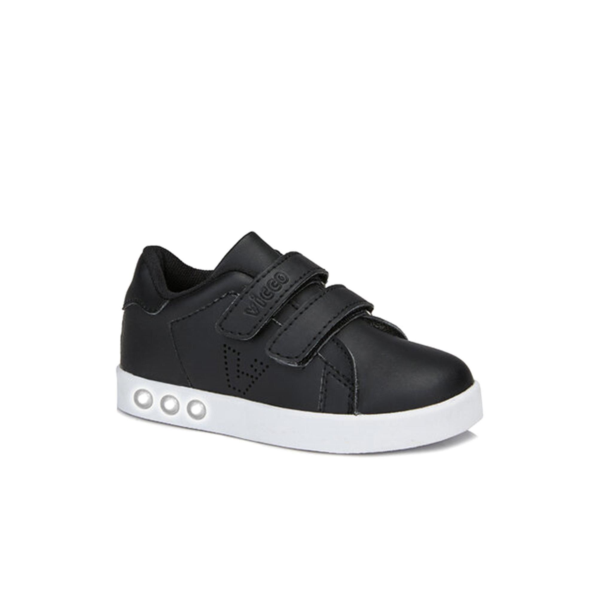 Vicco Oyo Unisex Işıklı Spor Ayakkabı Siyah/Beyaz 313.P19K.100
