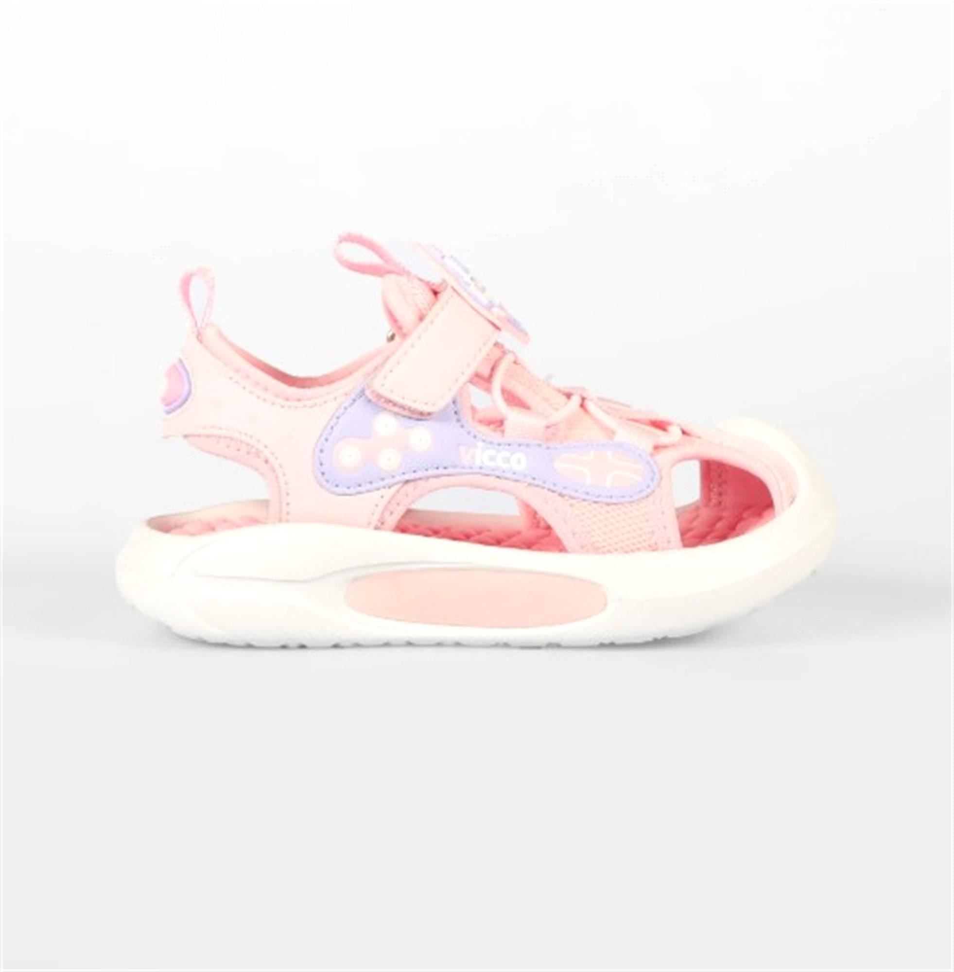 Vicco Rocket Kız Çocuk Işıklı Sandalet Pudra 332.P25Y.221