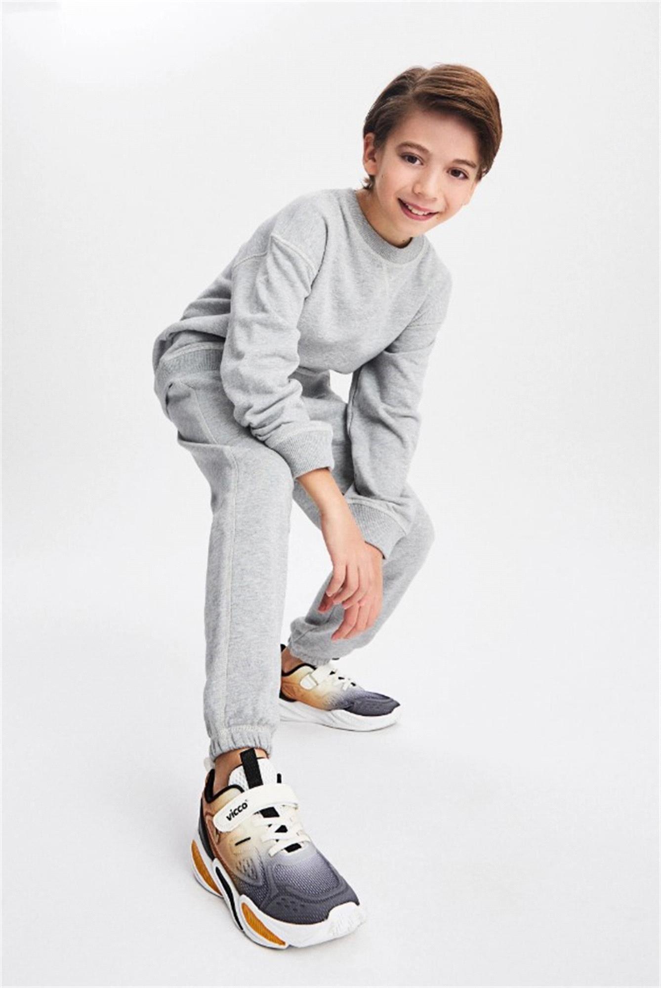 Vicco Samur Erkek Çocuk Filet Spor Ayakkabı Gri 346.B25Y.198