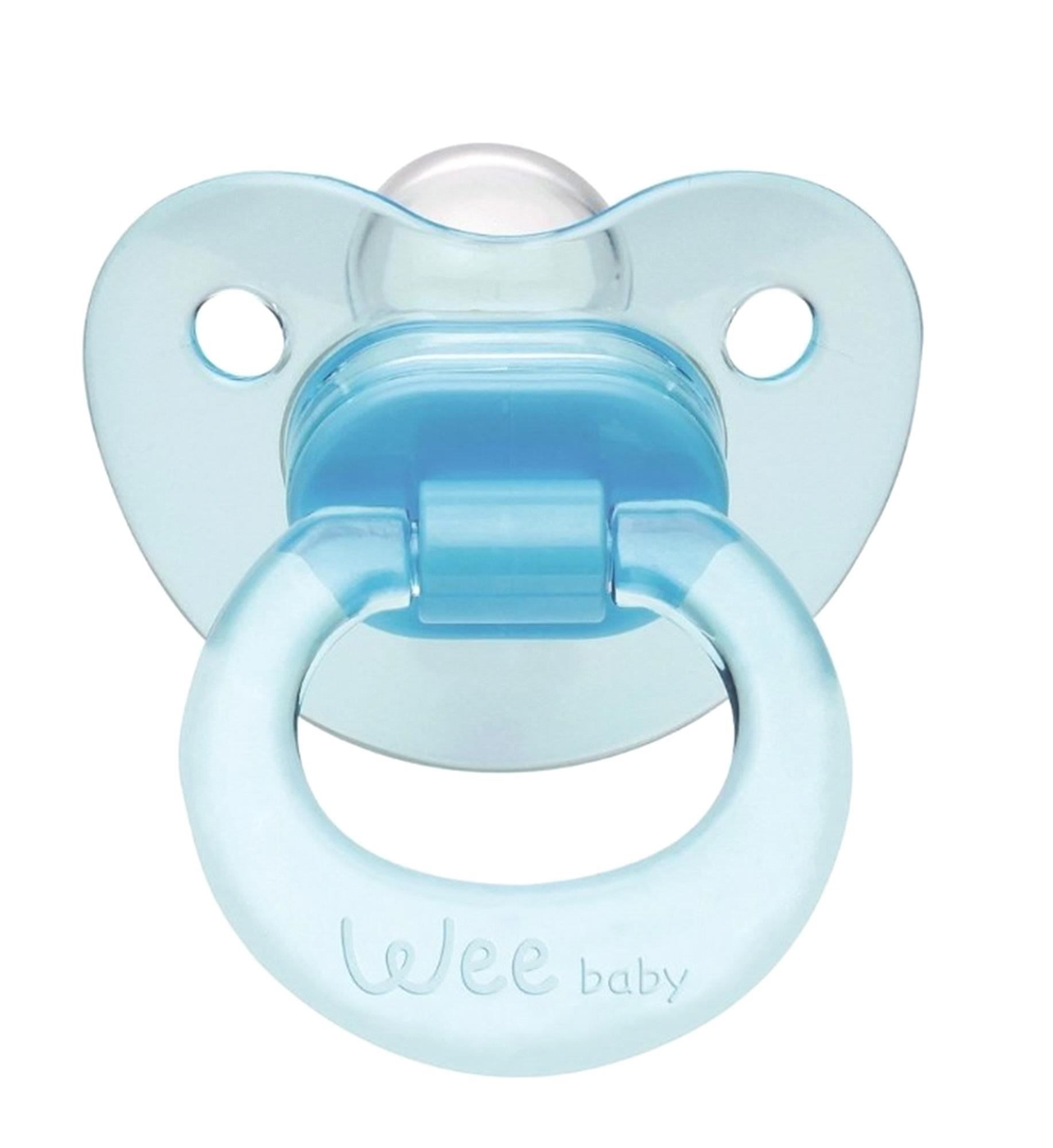 Wee Baby Akide Damaklı Emzik 6-18 Ay Mavi 112