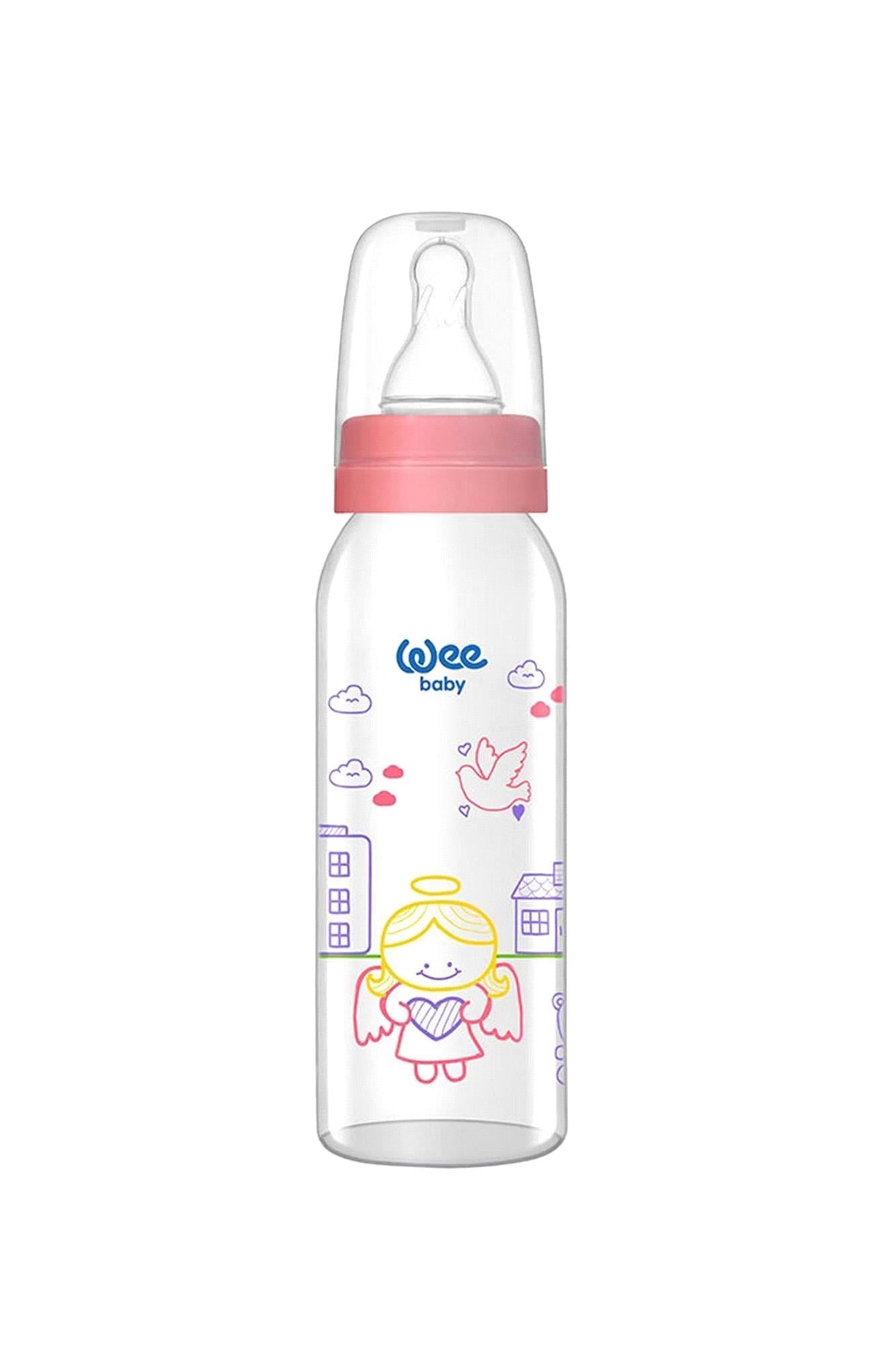 Wee Baby Klasik Cam Biberon 250 ml Pembe 876