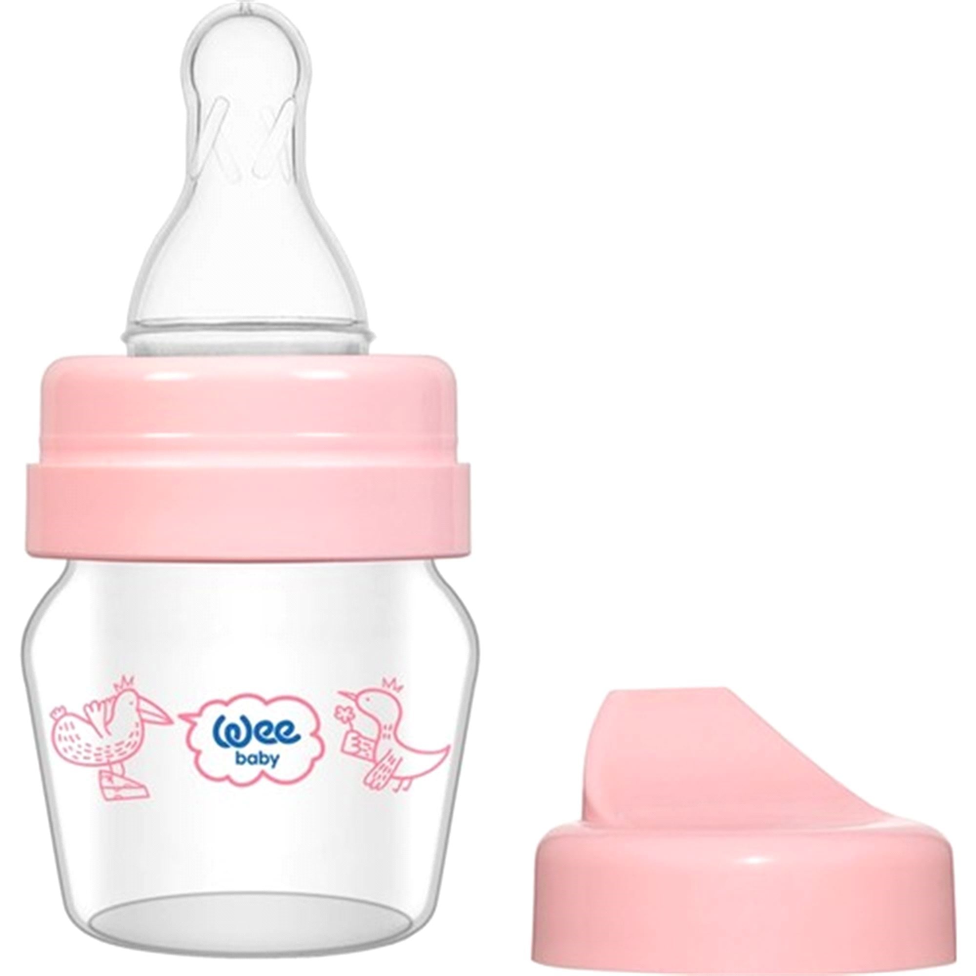 Wee Baby Mini Cam Alıştırma Bardağı Seti 30 ml Pembe 792