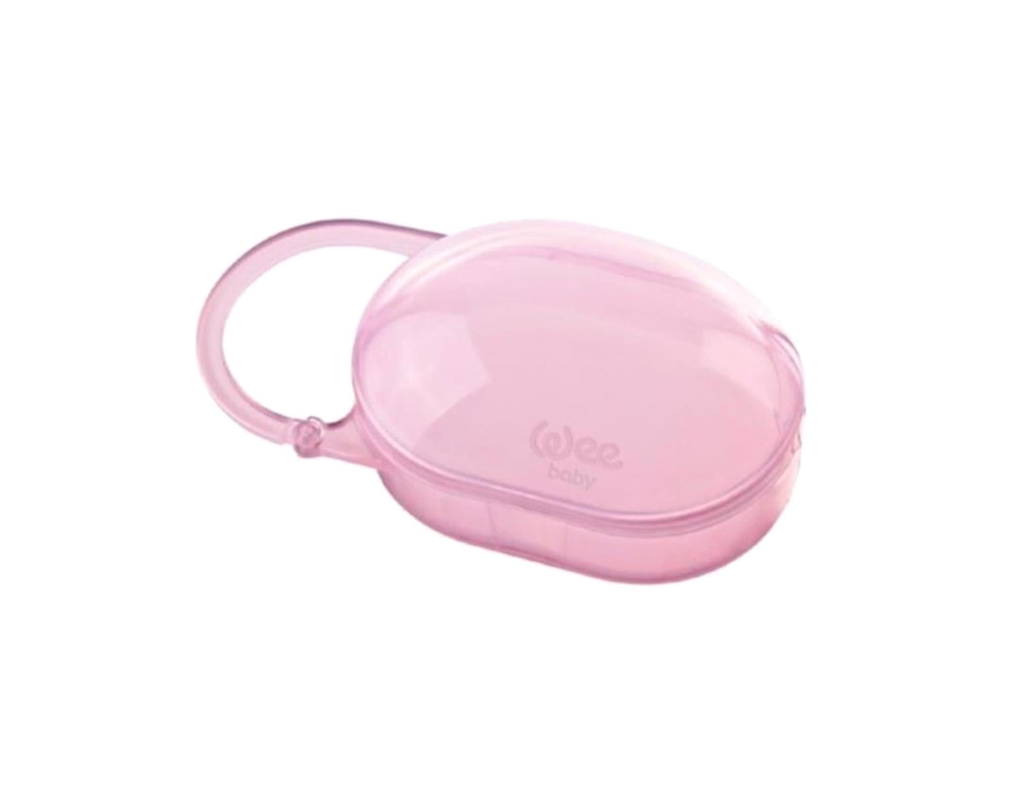 Wee Baby Saplı Emzik Saklama Kutusu Pembe 739