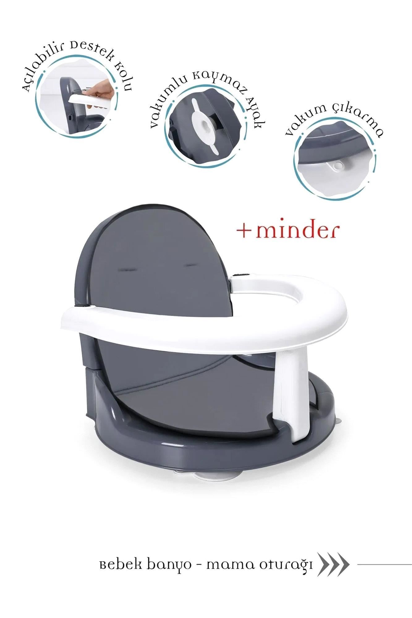 Bebeck Perfecto Yandan Açılır Minderli Banyo&Mama Oturağı