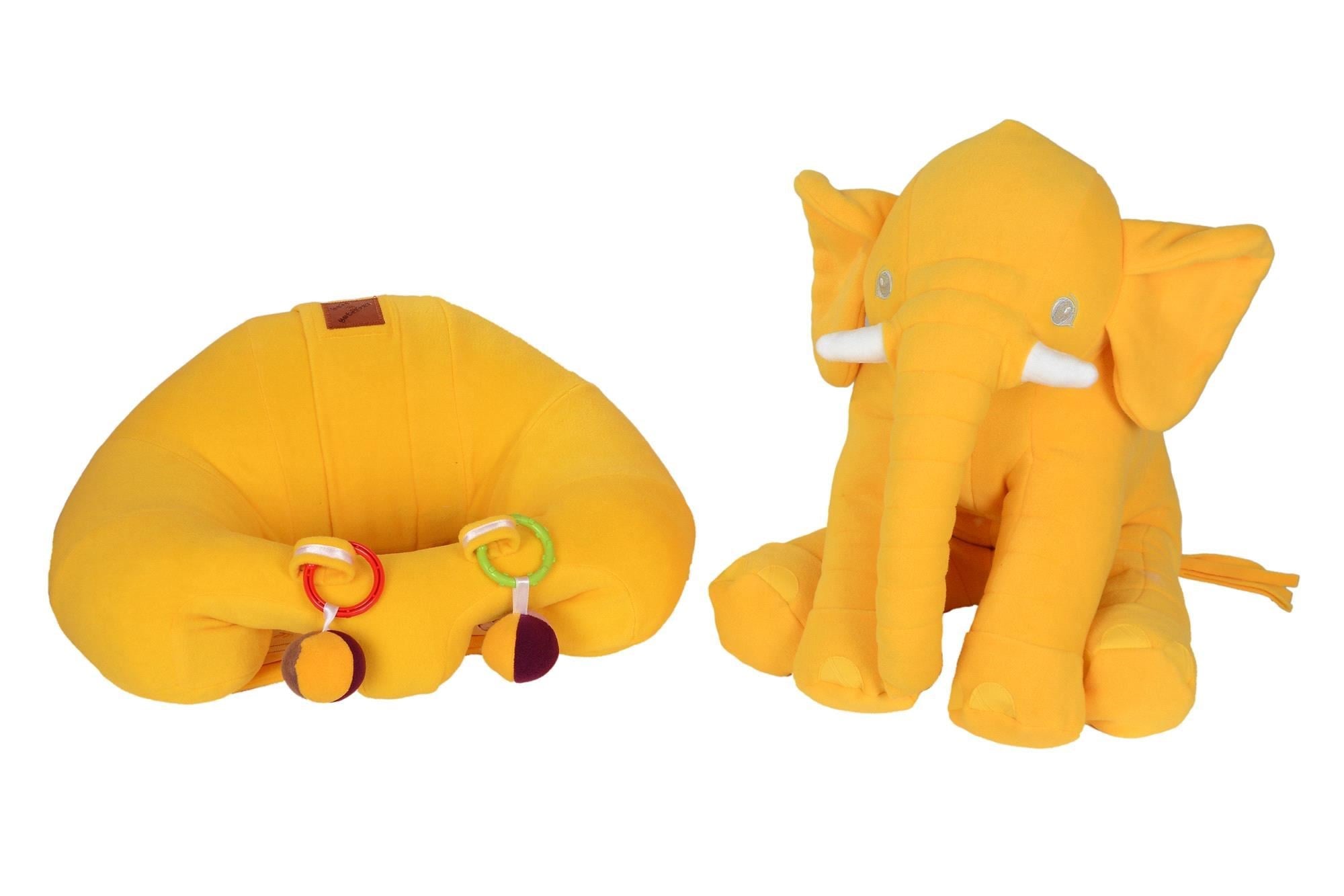 Çıngıraklı Sarı Bebeyatmaz ve Sarı Uyku Fili 60 cm